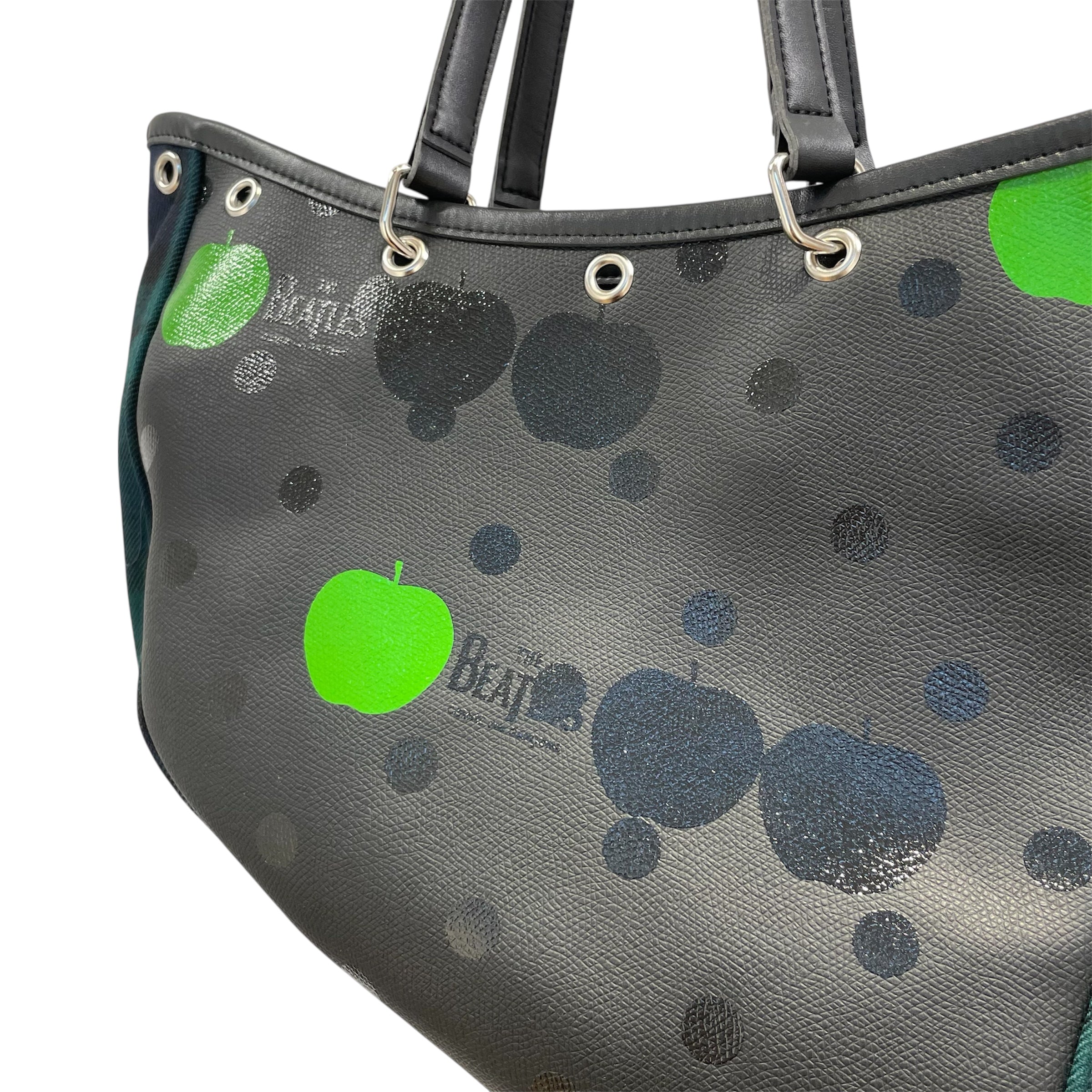 THE BEATLES COMME des GARCONS/Hand Bag/All Over Print/Leather/BLK/ view 3