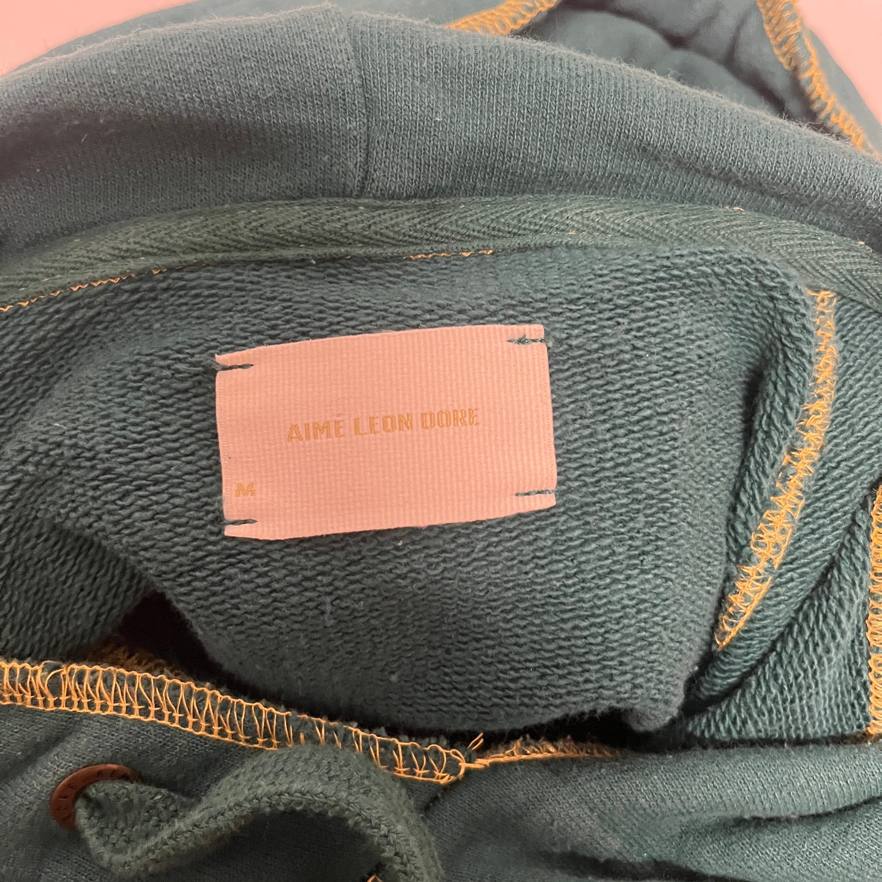 AIME LEON DORE/Hoodie/M/Cotton/GRN/CUT AND SEW HOODIE view 3