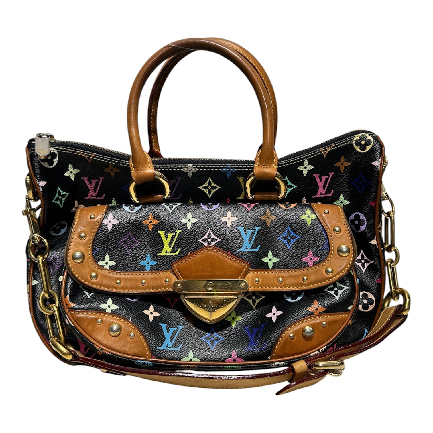 LOUIS VUITTON/Hand Bag/All Over Print/Leather/BLK/RITA MULTICOLLAR MONOGRAM view 1