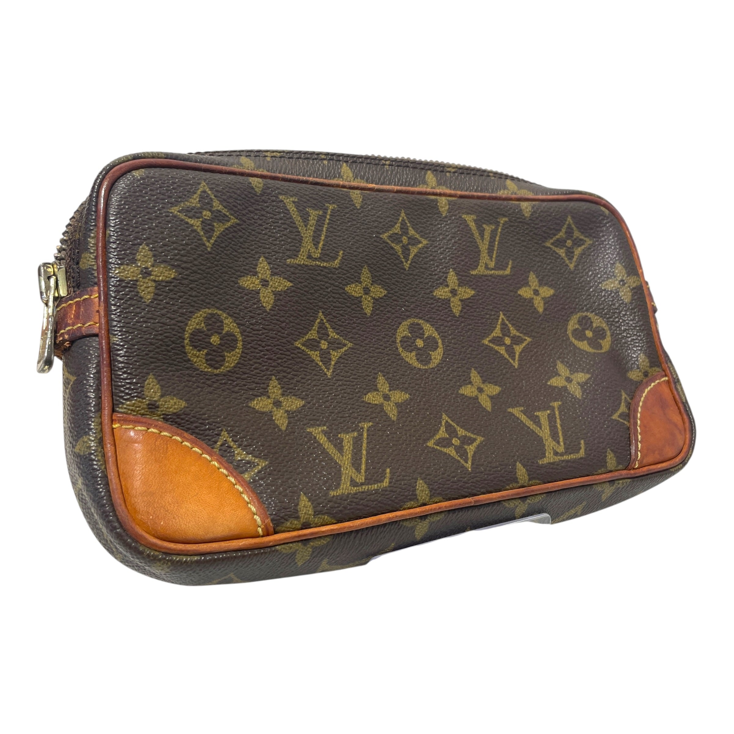 LOUIS VUITTON/Clutch Bag/Monogram/Leather/BRW/Marly Dragonne view 2