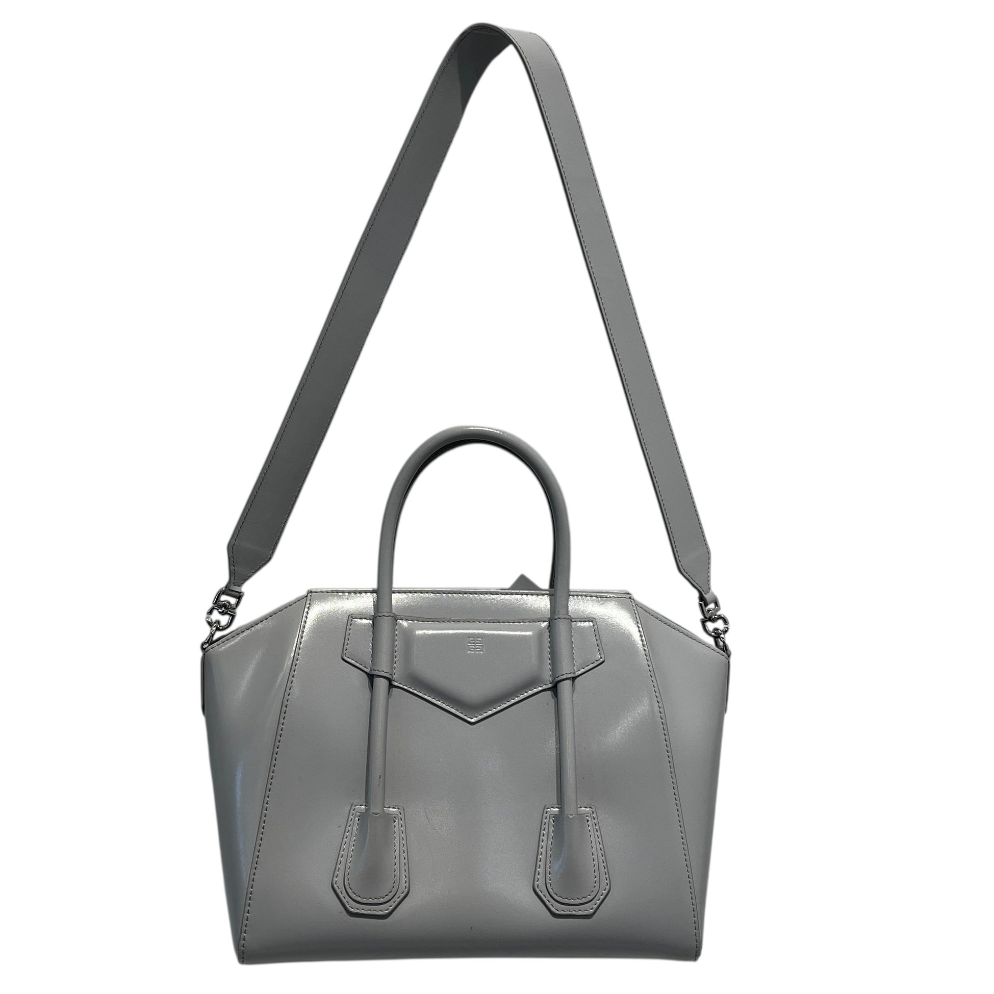 GIVENCHY/Hand Bag/OS/Leather/GRY/Antigona Leather Lock Bag view 2