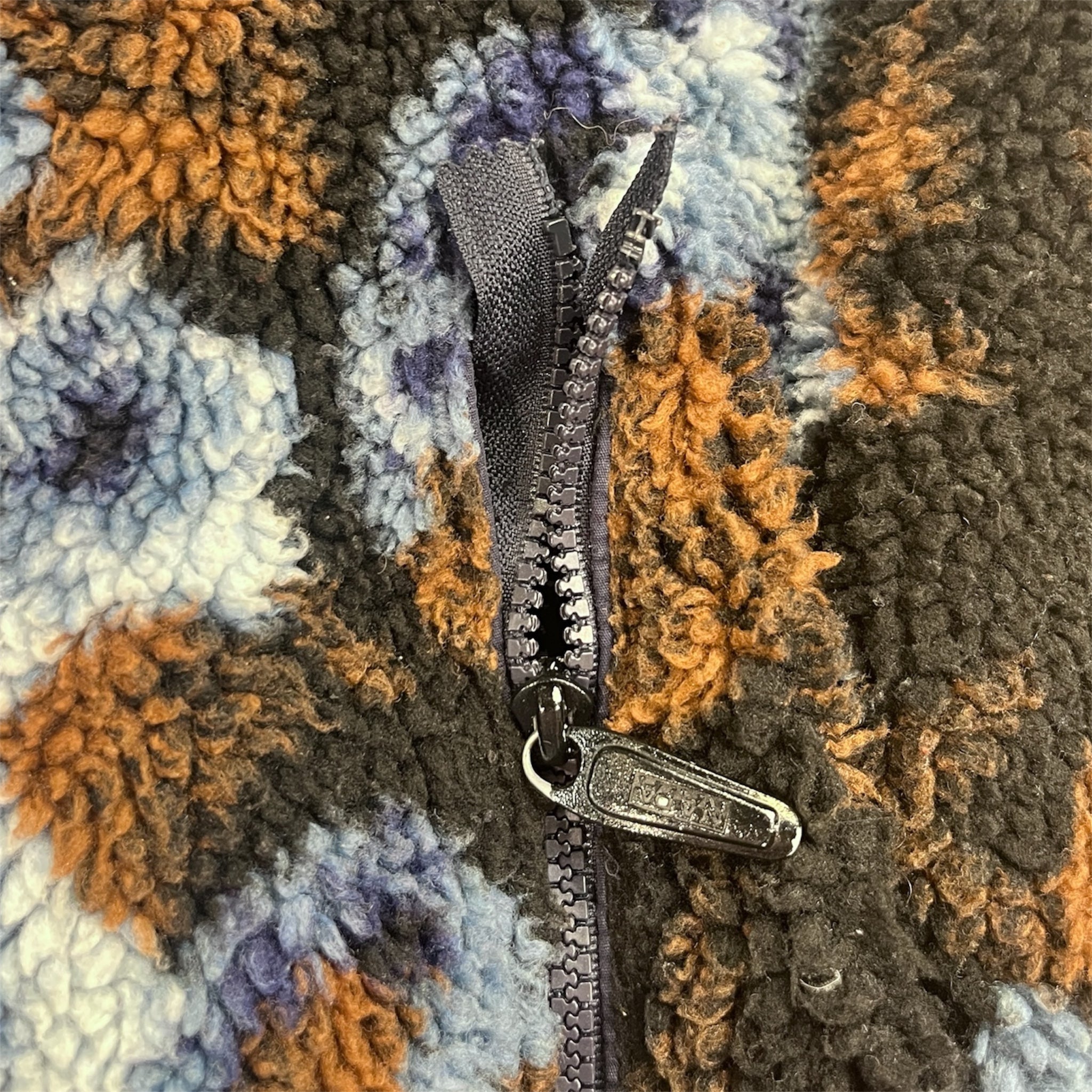 MARTINE ROSE/NAPAPIJRI/Fleece Jkt/M/Acrylic/BLU/Floral Pattern/NAPA FLEECE view 5