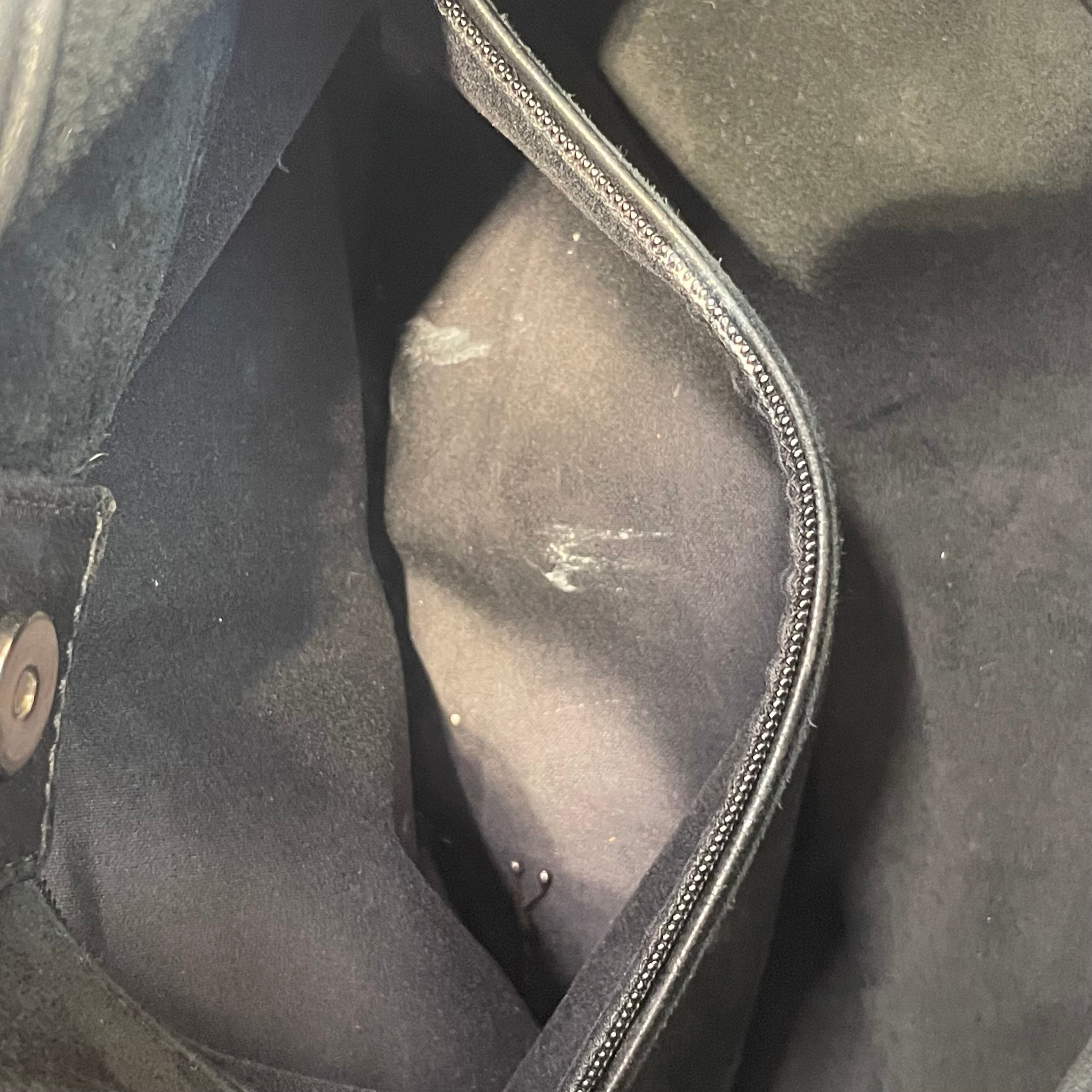 YVES SAINT LAURENT/Hand Bag/Leather/BLK/VINTAGE Y2K MOMBASA view 6