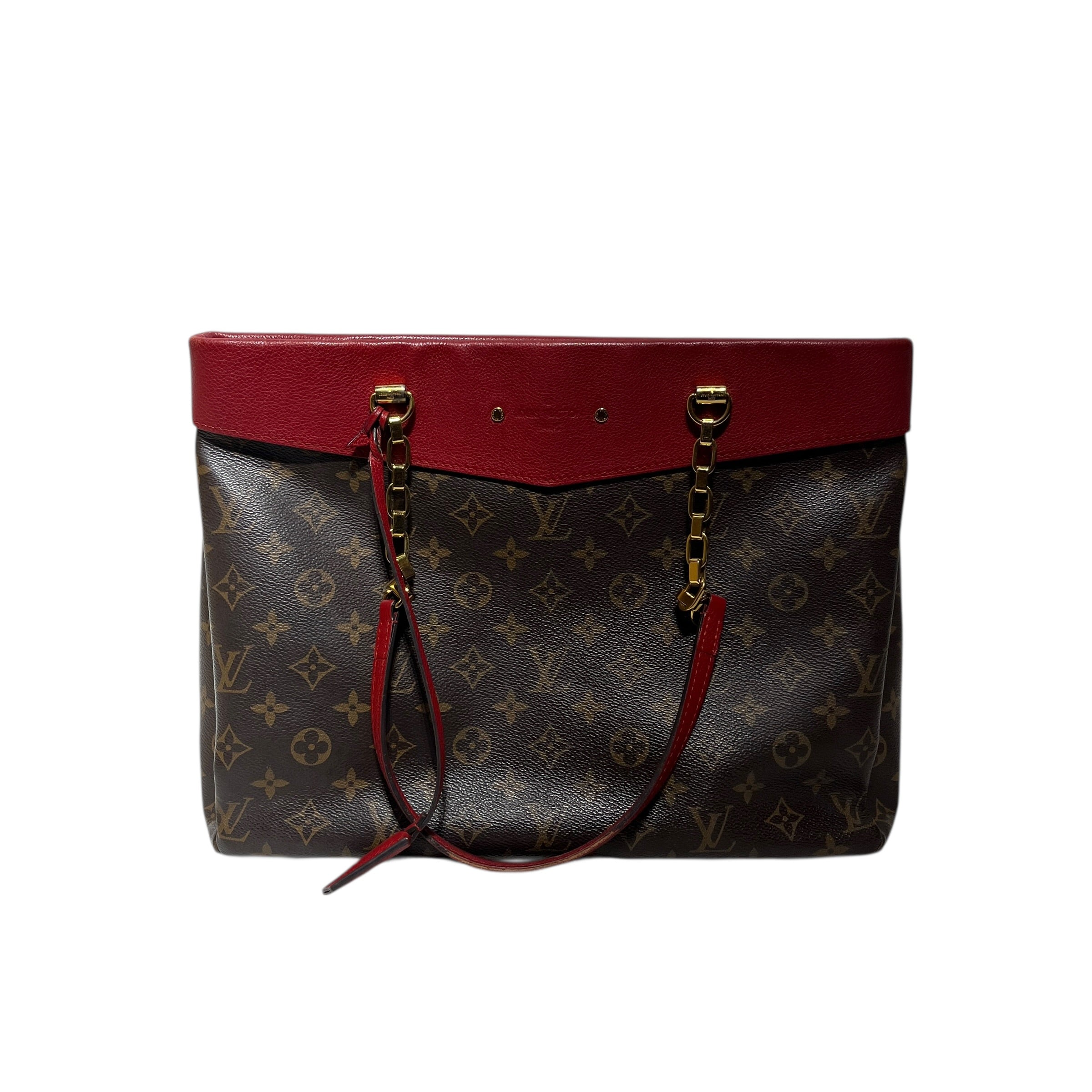 LOUIS VUITTON/Hand Bag/Monogram/Leather/BRW/PALLAS view 1