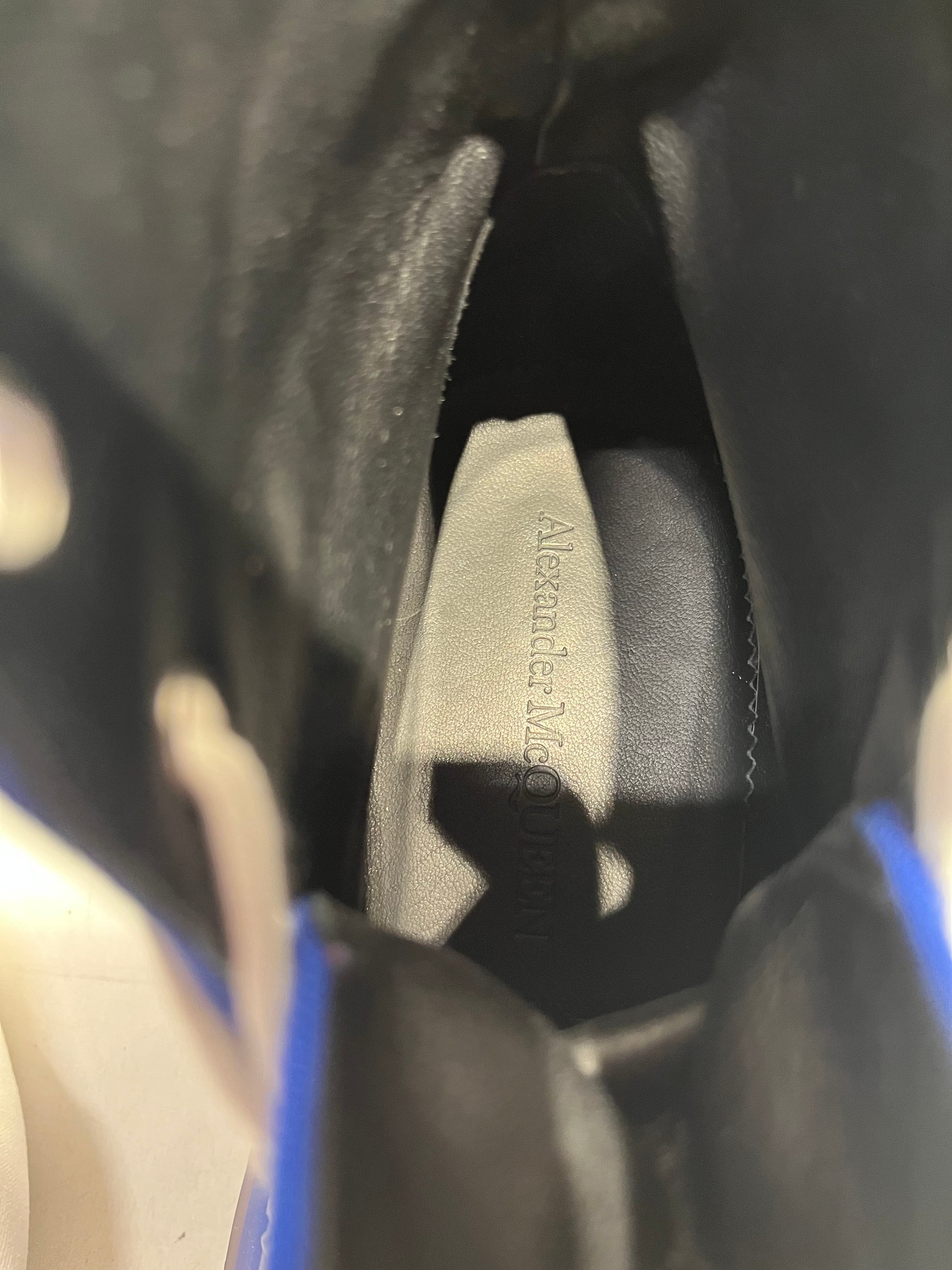 Alexander McQueen/Hi-Sneakers/EU 44/Cotton/BLU/ view 3