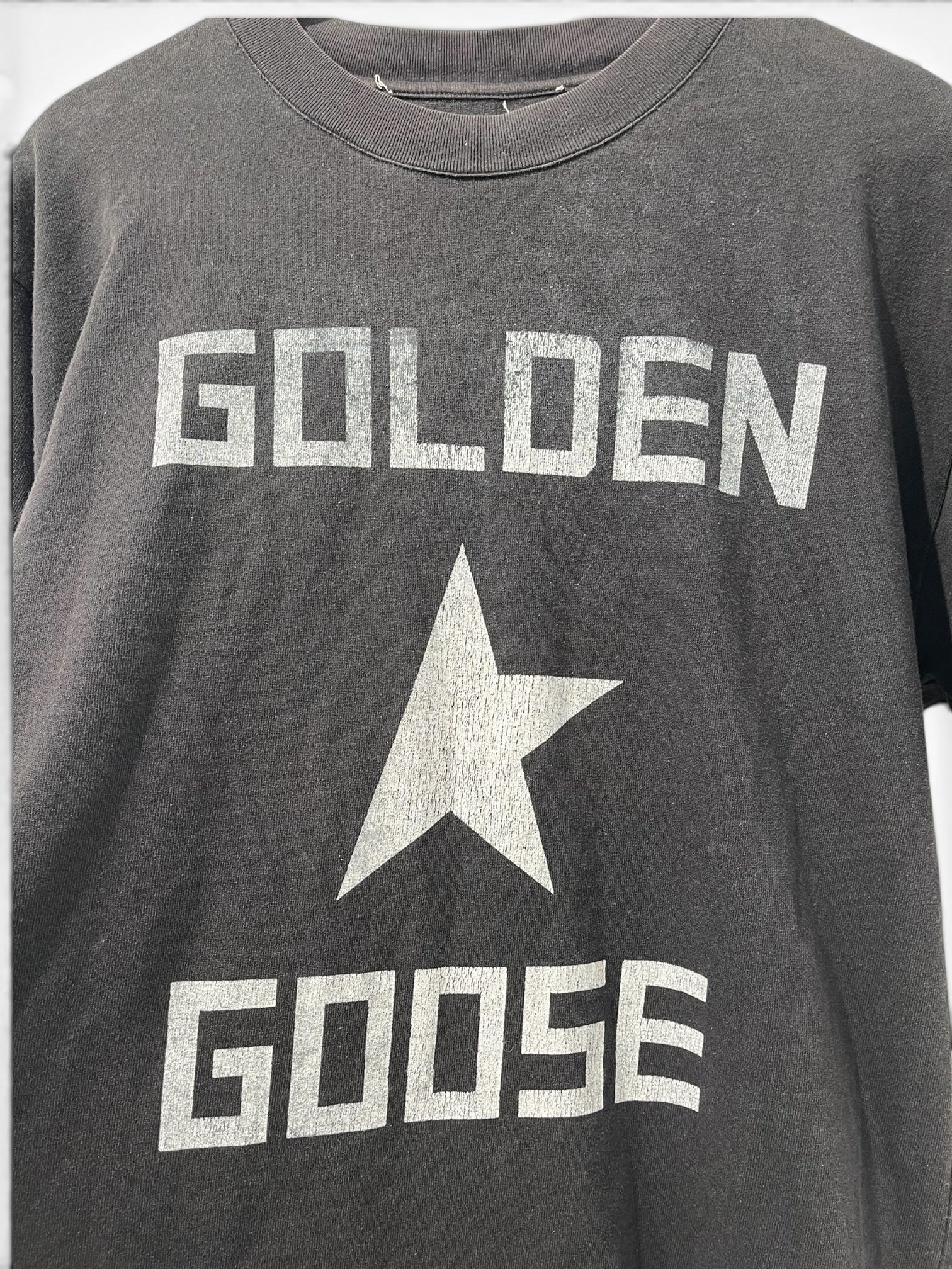 GOLDEN GOOSE/T-Shirt/M/Cotton/BLK/Graphic/golden goose with star view 4