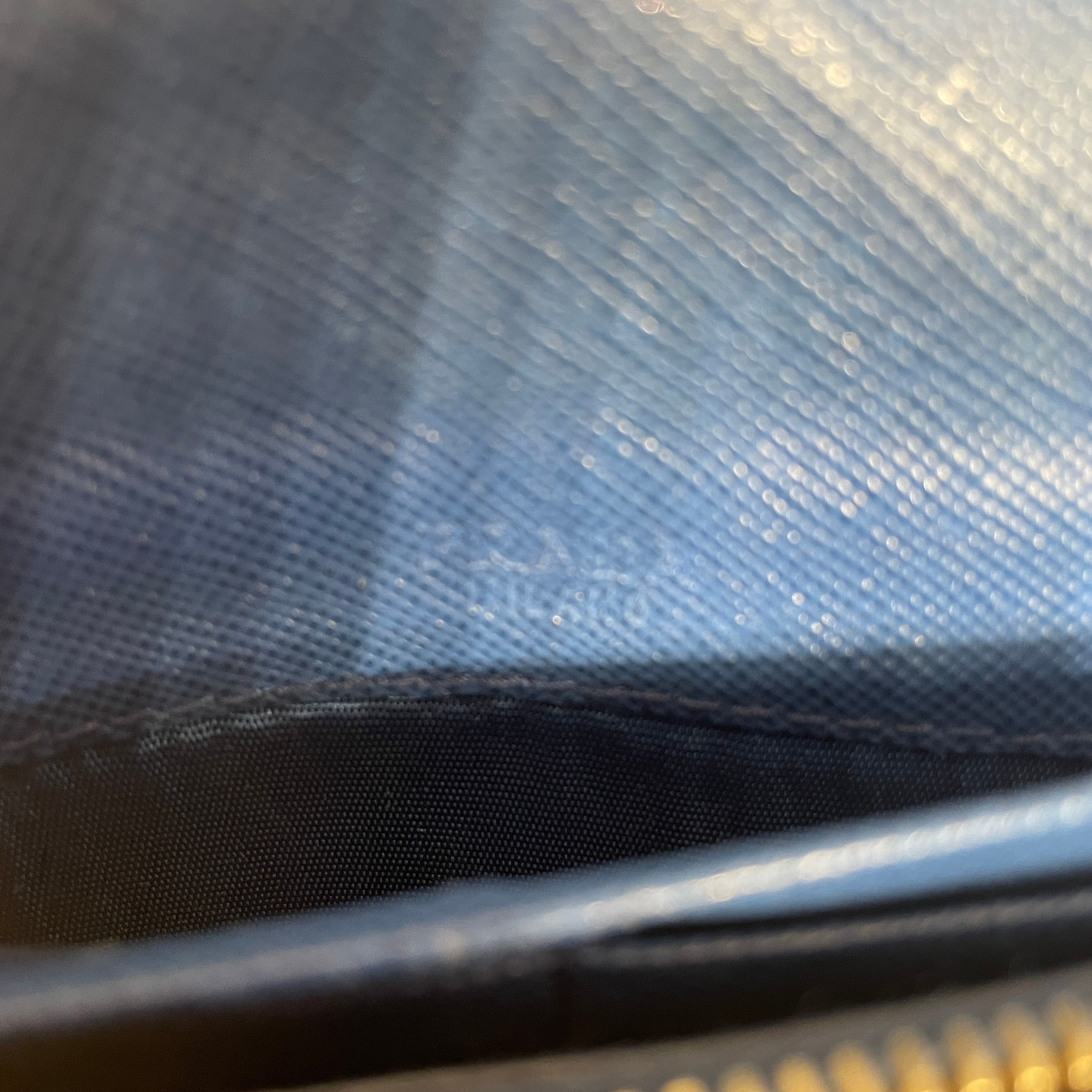 PRADA/Long Wallet/Leather/BLU/L's/2 BUTTON CLOSURE view 5