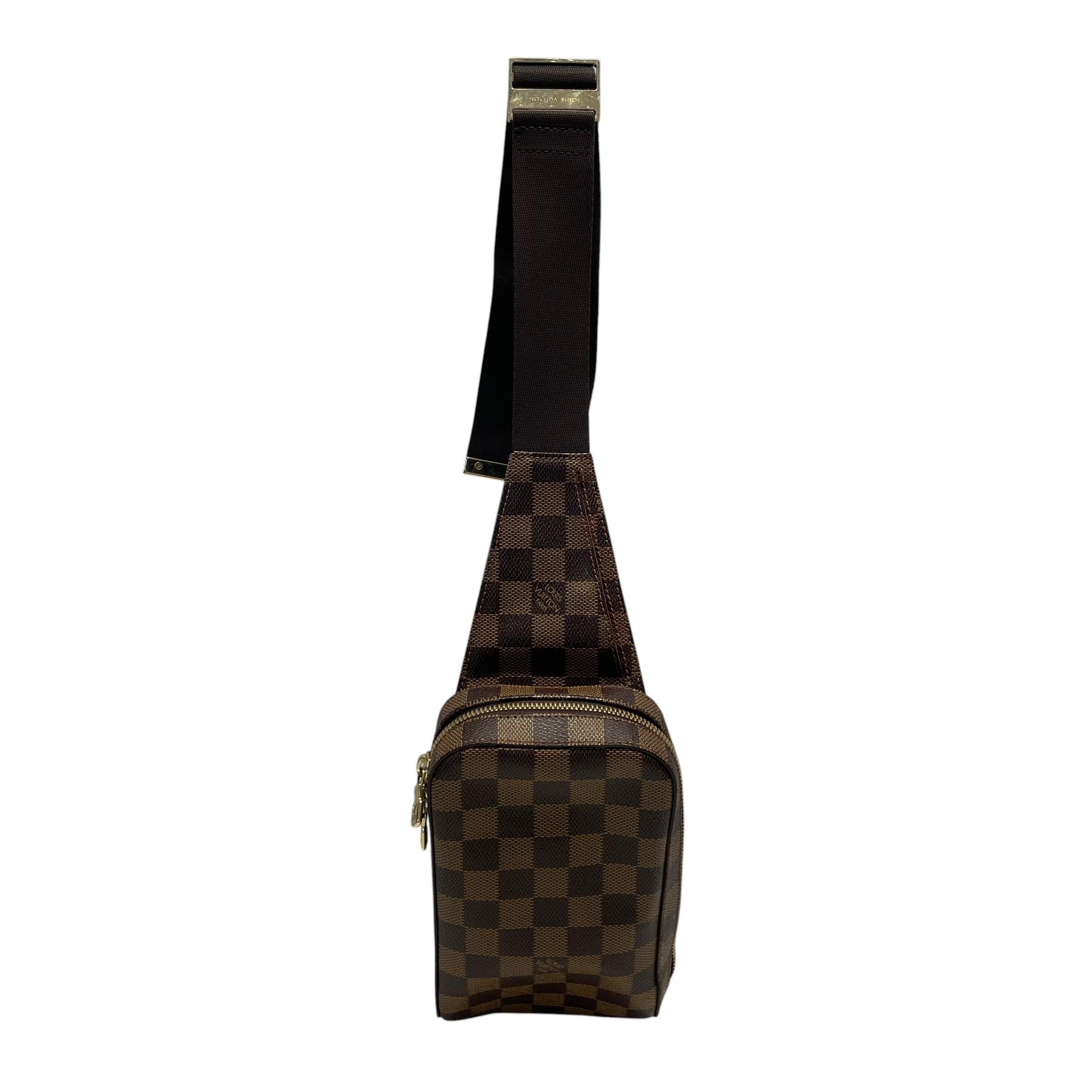LOUIS VUITTON/Cross Body Bag/Hombre Check/Leather/BRW/DAMIER EBENE view 1