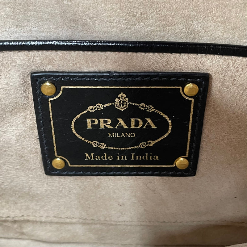 PRADA/Clutch Bag/Leather/RED/RED + BLK WOVEN