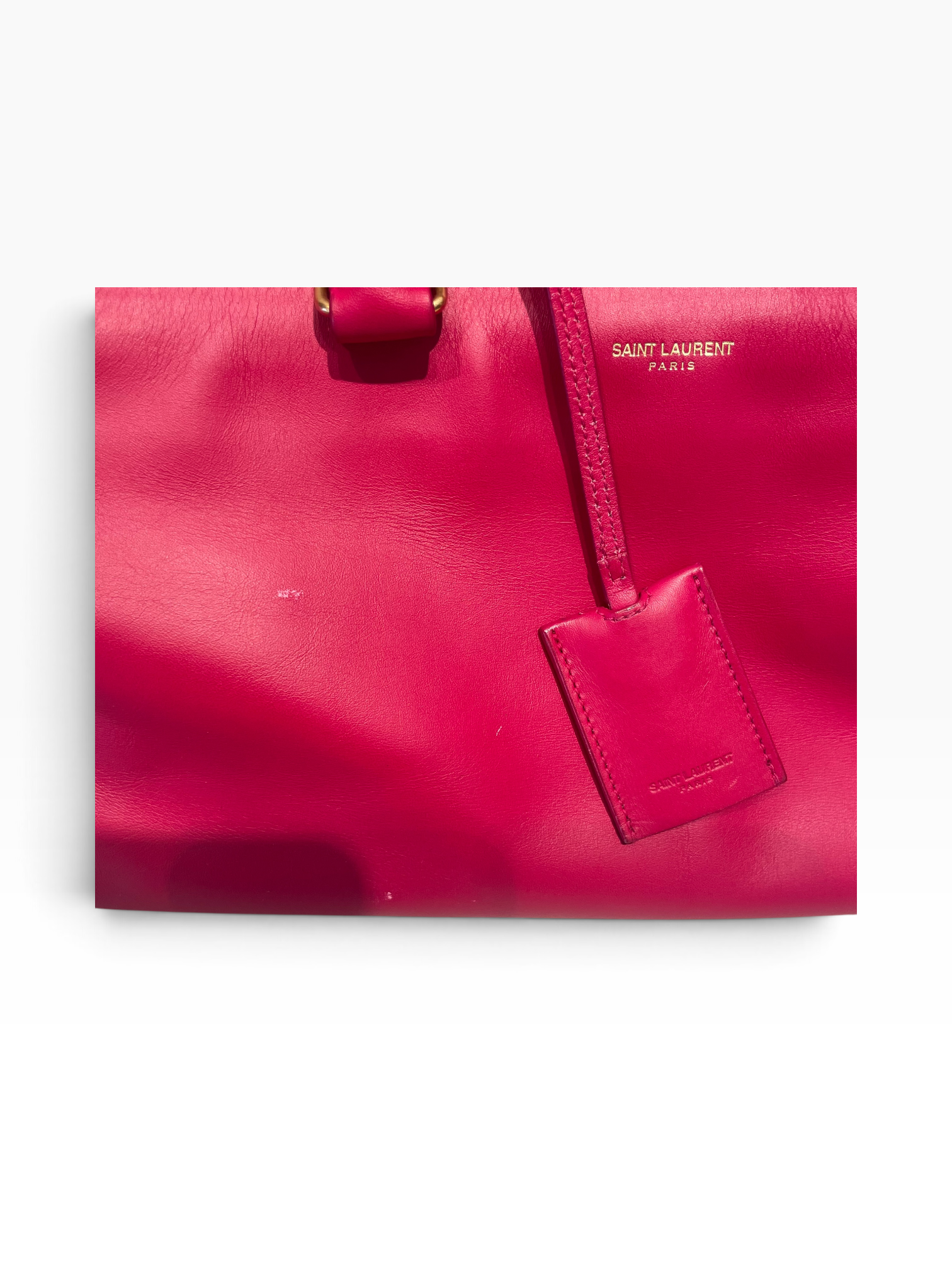 SAINT LAURENT/Bag/Leather/RED/Classic Duffle- Calfskin view 6