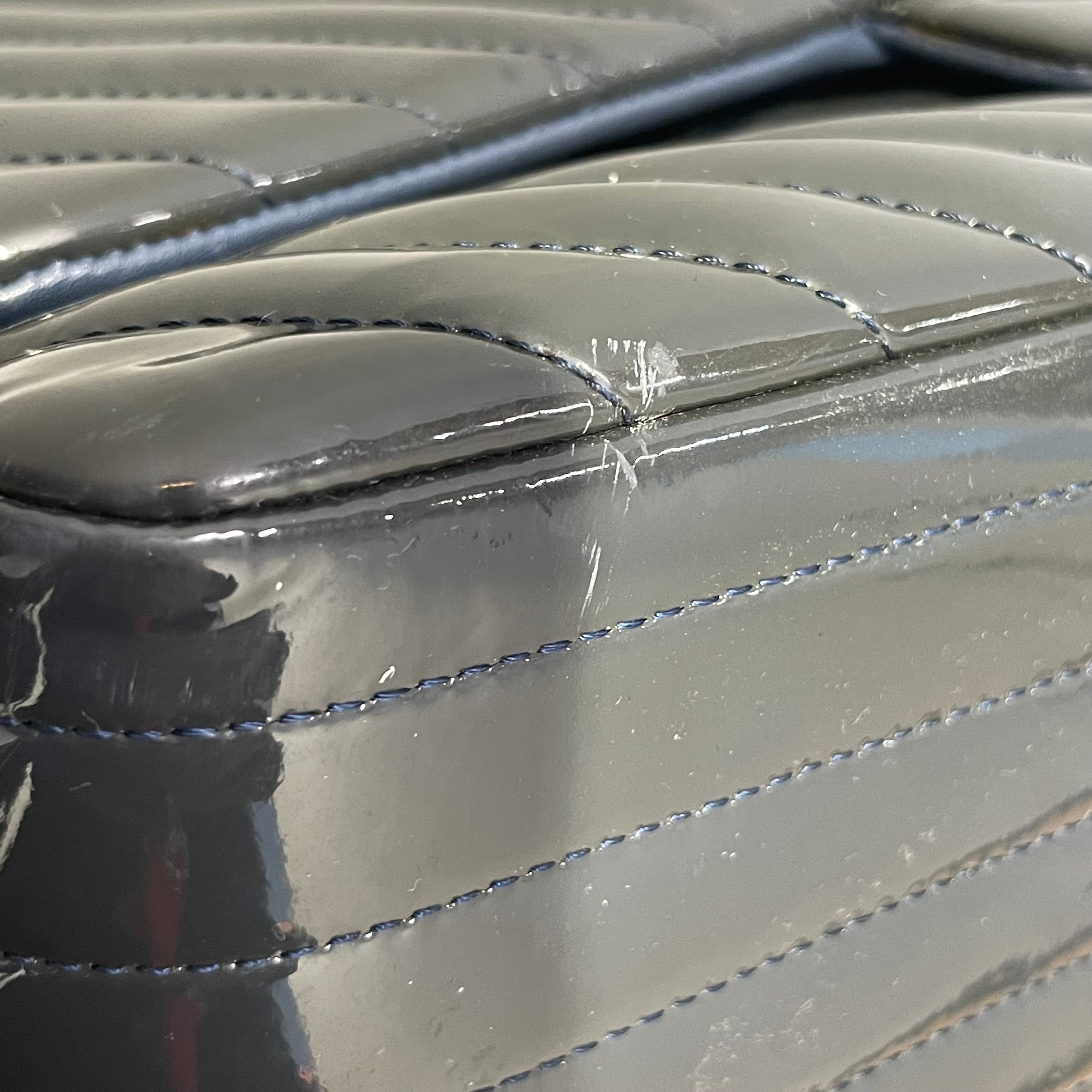 CHANEL/Hand Bag/Leather/GRN/classic/silver-tone logo view 13