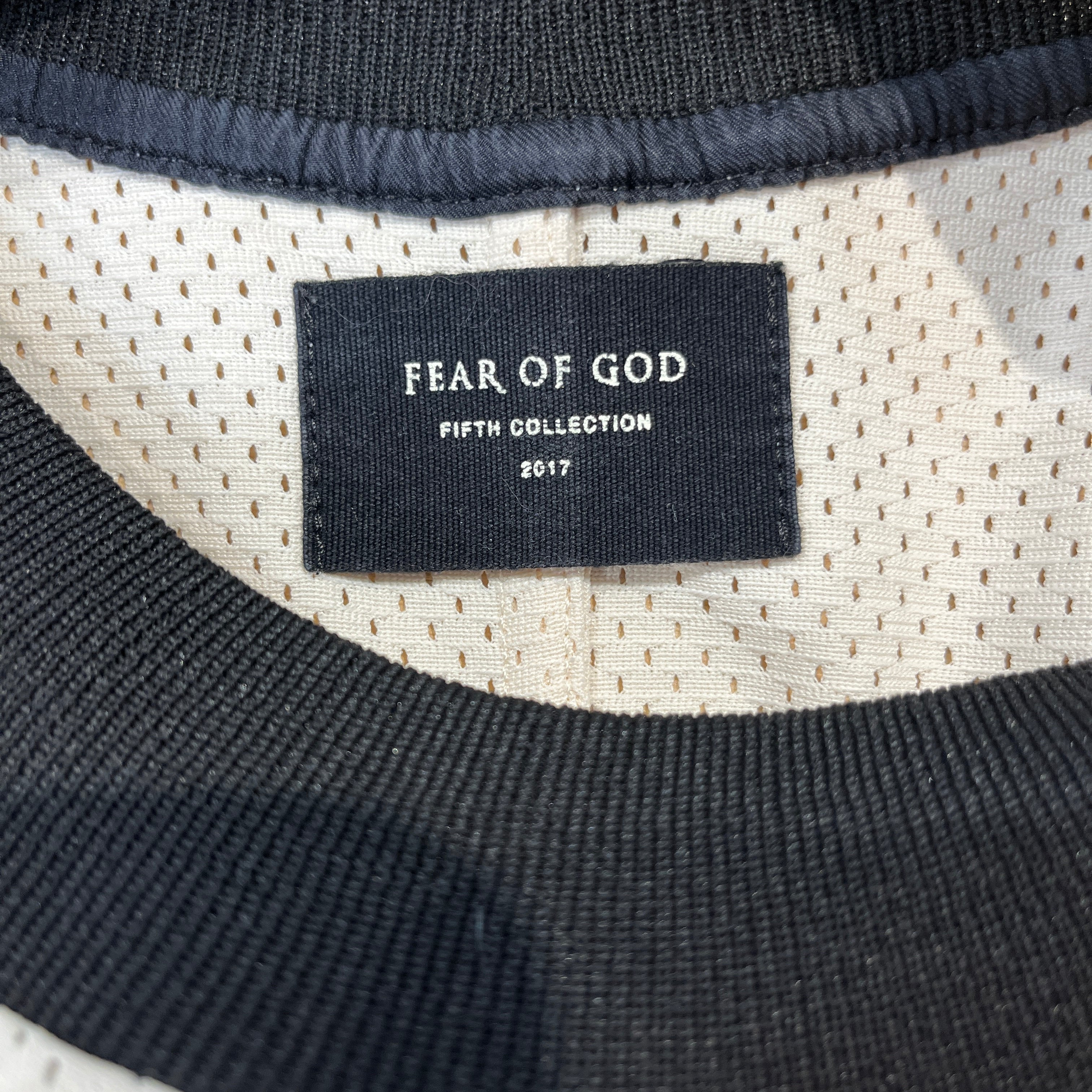 FEAR OF GOD/LS T-Shirt/L/Polyester/CRM/Graphic/motocross jersey view 3
