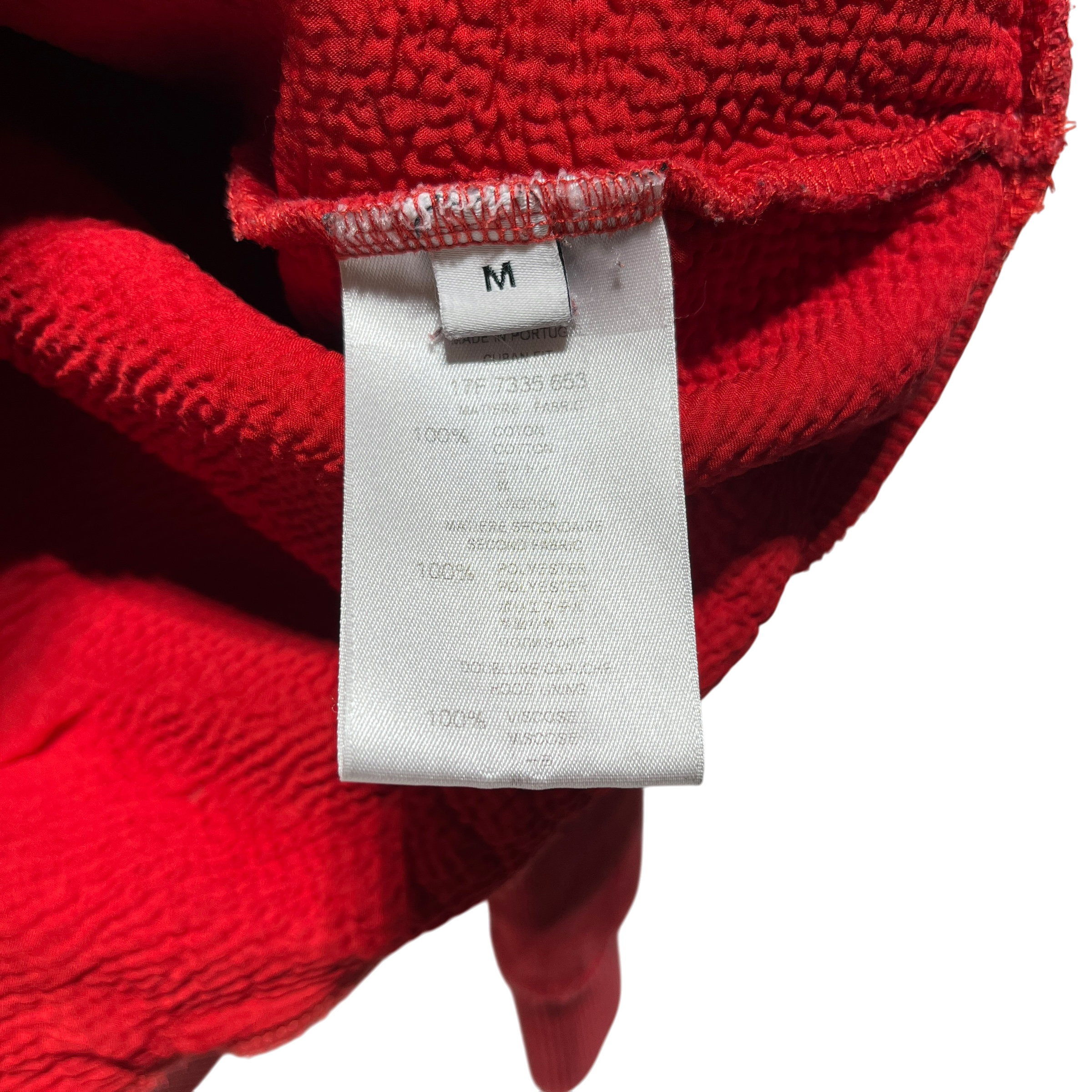 GIVENCHY/Hoodie/M/Cotton/RED/HOLES BLACK LOGO view 5
