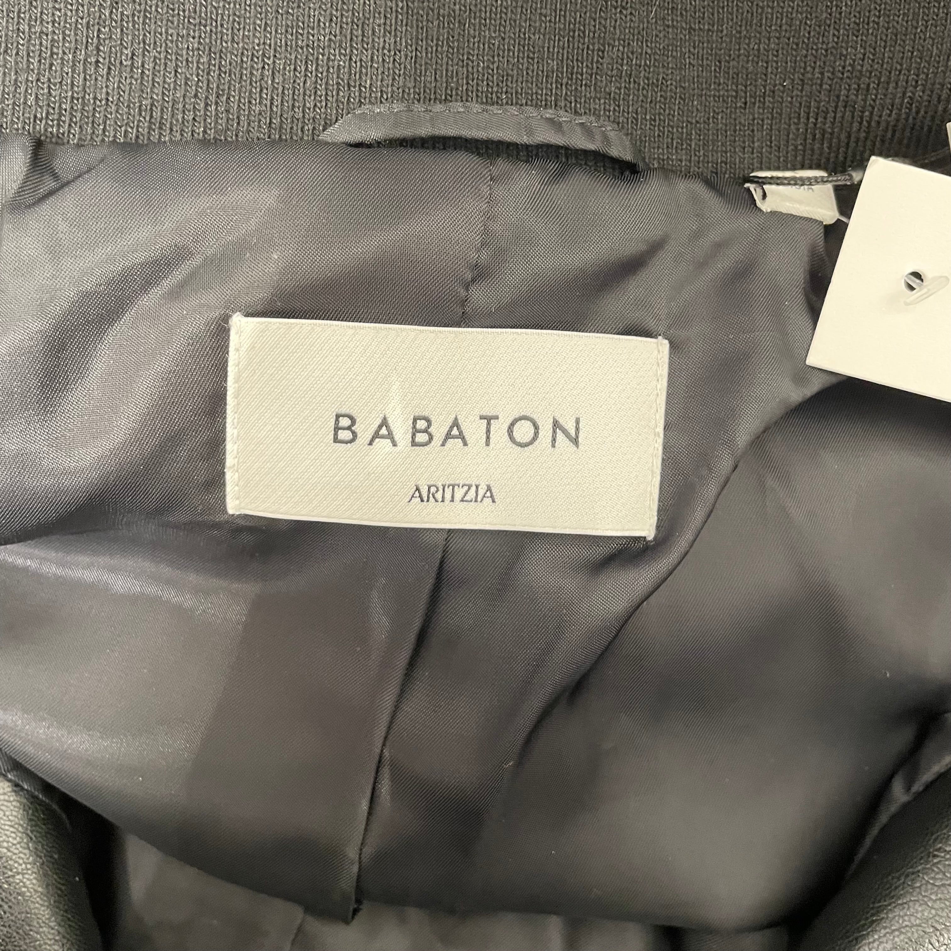 ARITZIA/Leather Jkt/S/Leather/BLK/SYNERGY view 3
