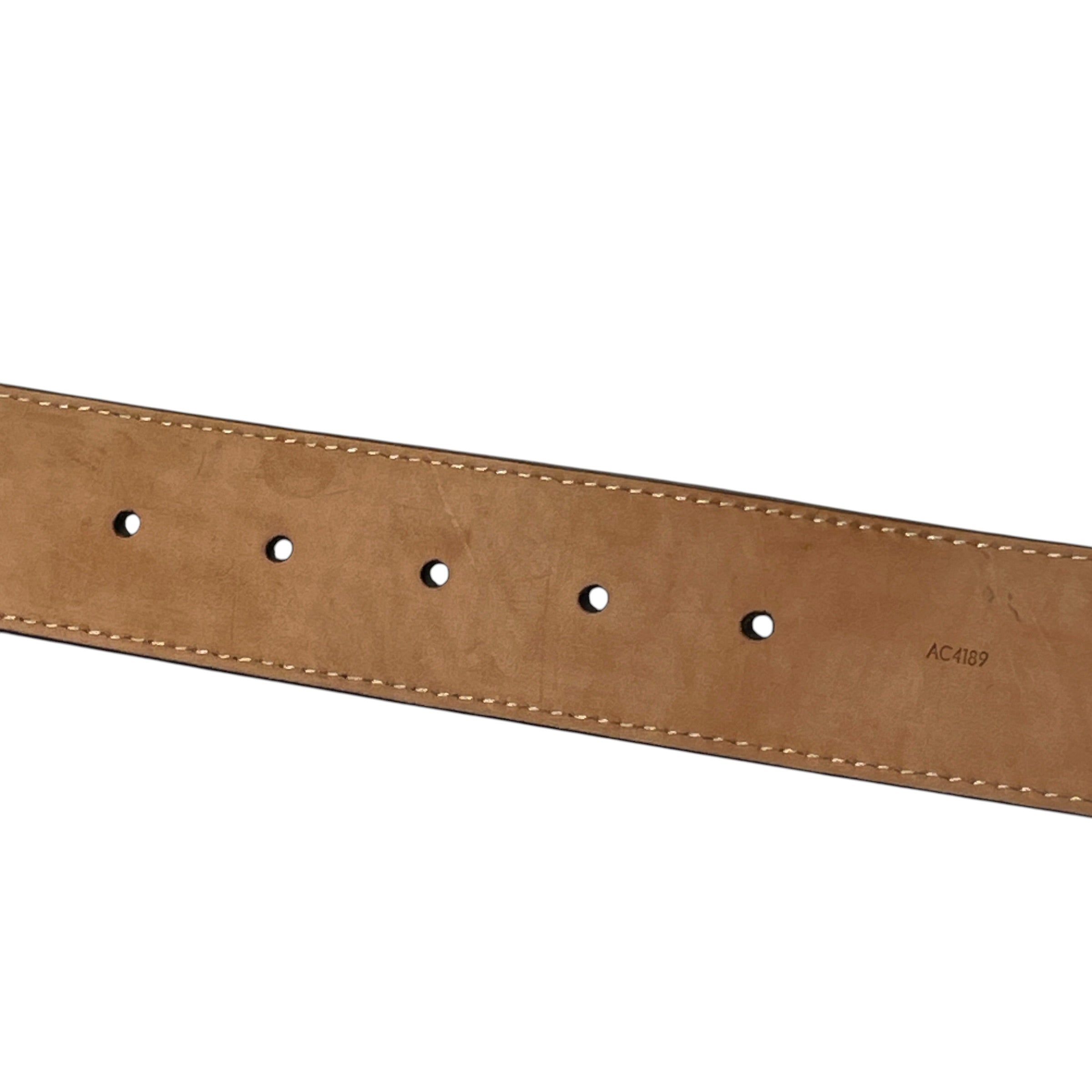 LOUIS VUITTON/Belt/Monogram/Leather/BRW/M's/AC4189 view 5
