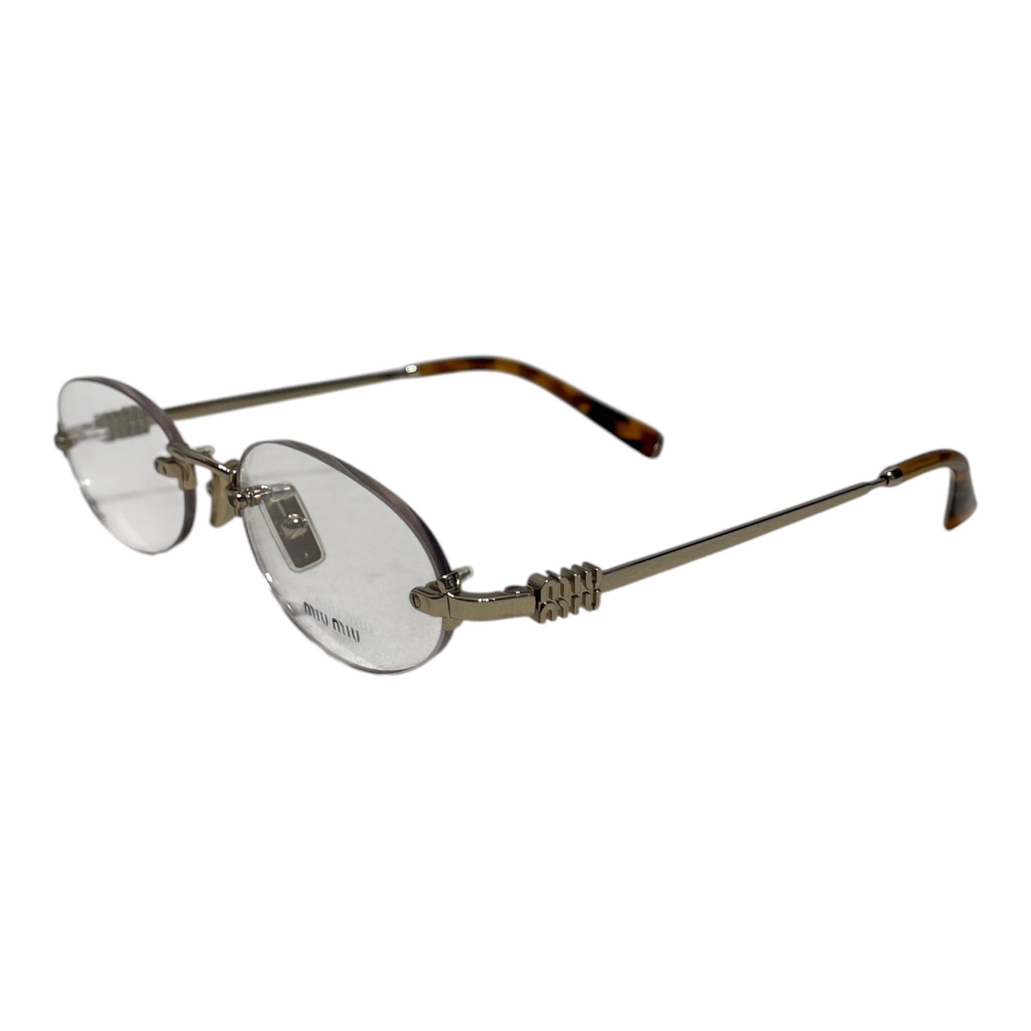 MIU MIU/Glasses/Metal/BRW/L's/oval frame VMU53W view 2