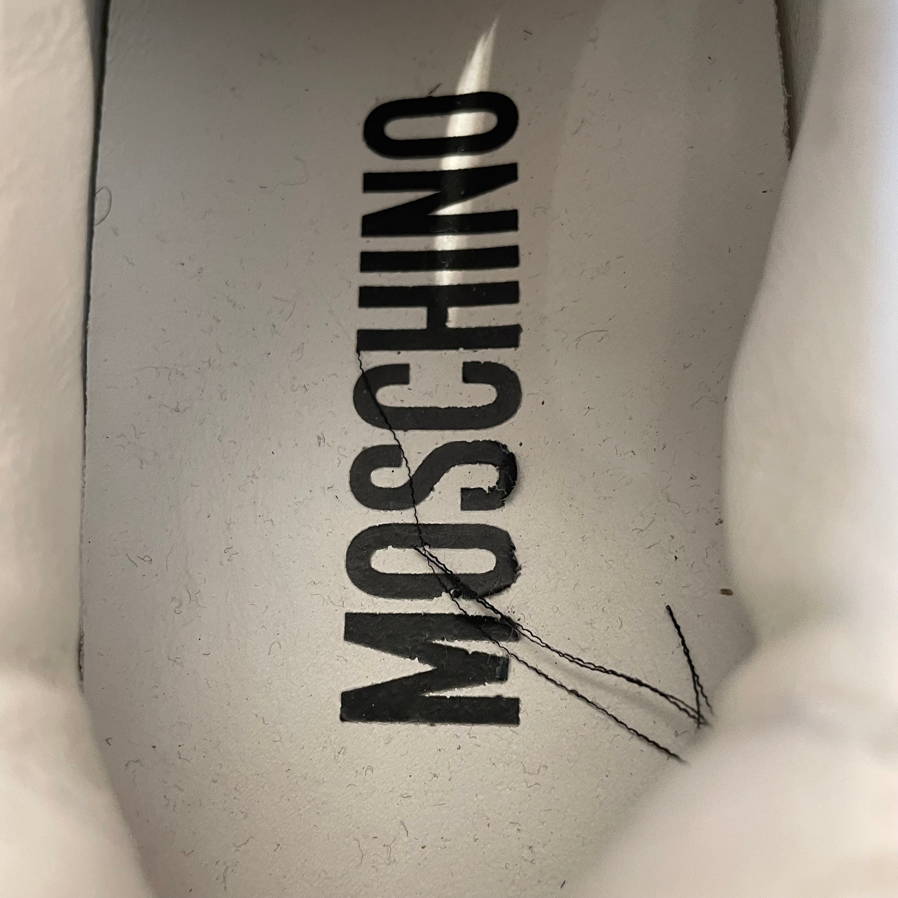 MOSCHINO/Low-Sneakers/US 7/Leather/WHT/ view 3