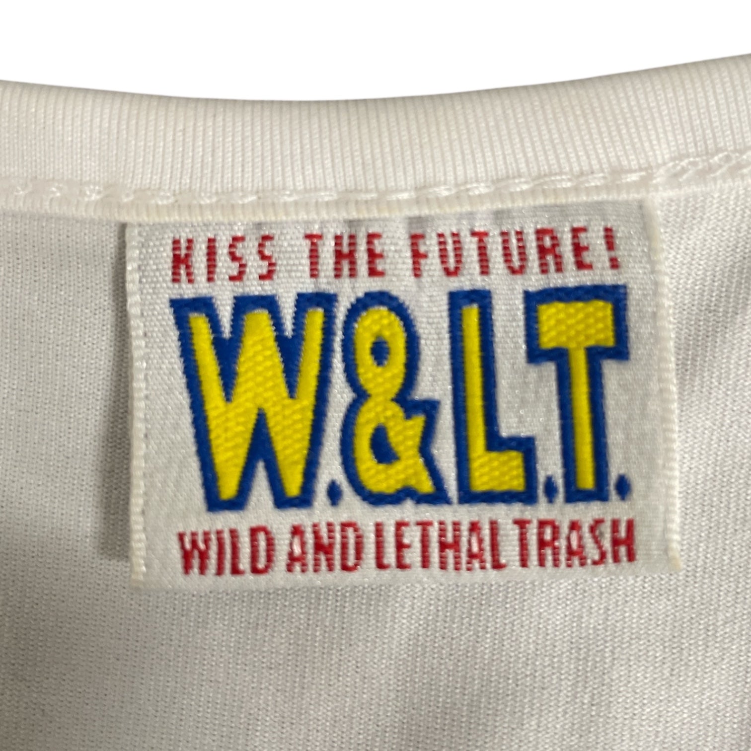 Walter Van Beirendonck/3|4 T-Shirt/XS/Cotton/WHT/MULTI-COLORED PRINT WORDS view 3