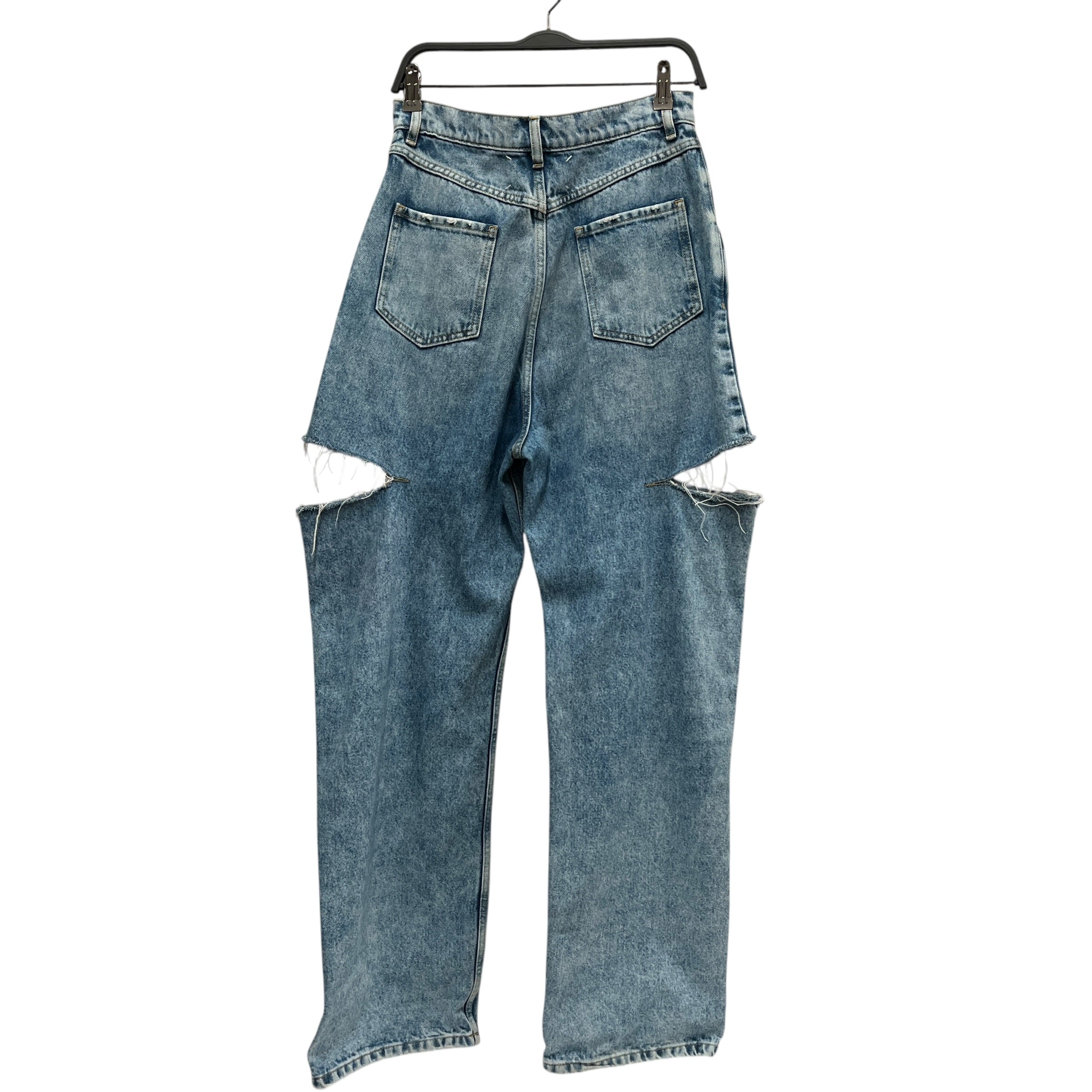 Maison Margiela/Wide Leg Pants/42/Denim/BLU/SS20 Wide Leg Knee Slit view 2