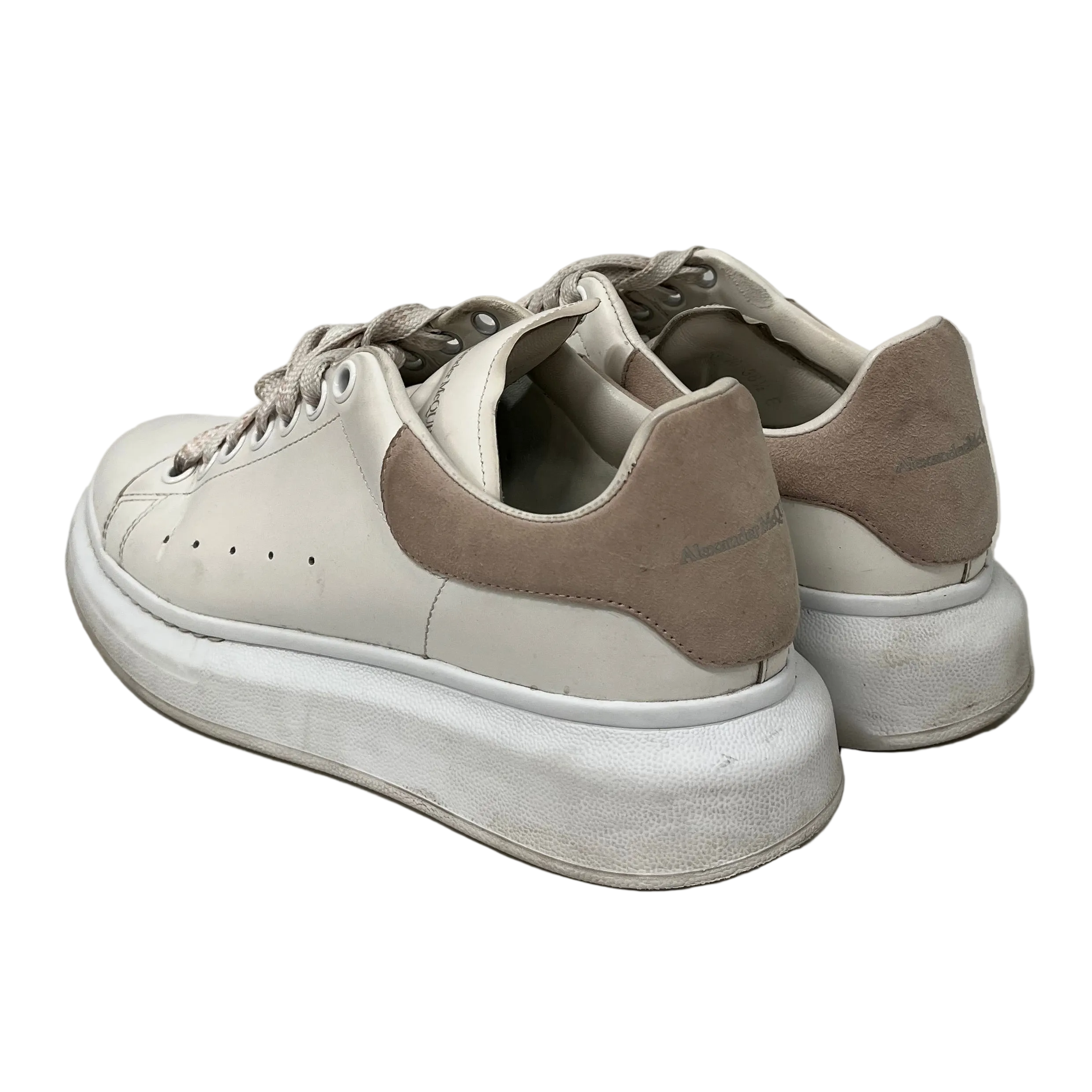Alexander McQueen/Low-Sneakers/EU 38.5/Leather/WHT/Chunky Heel/OVERSIZED LEATHER SNEAKER view 2