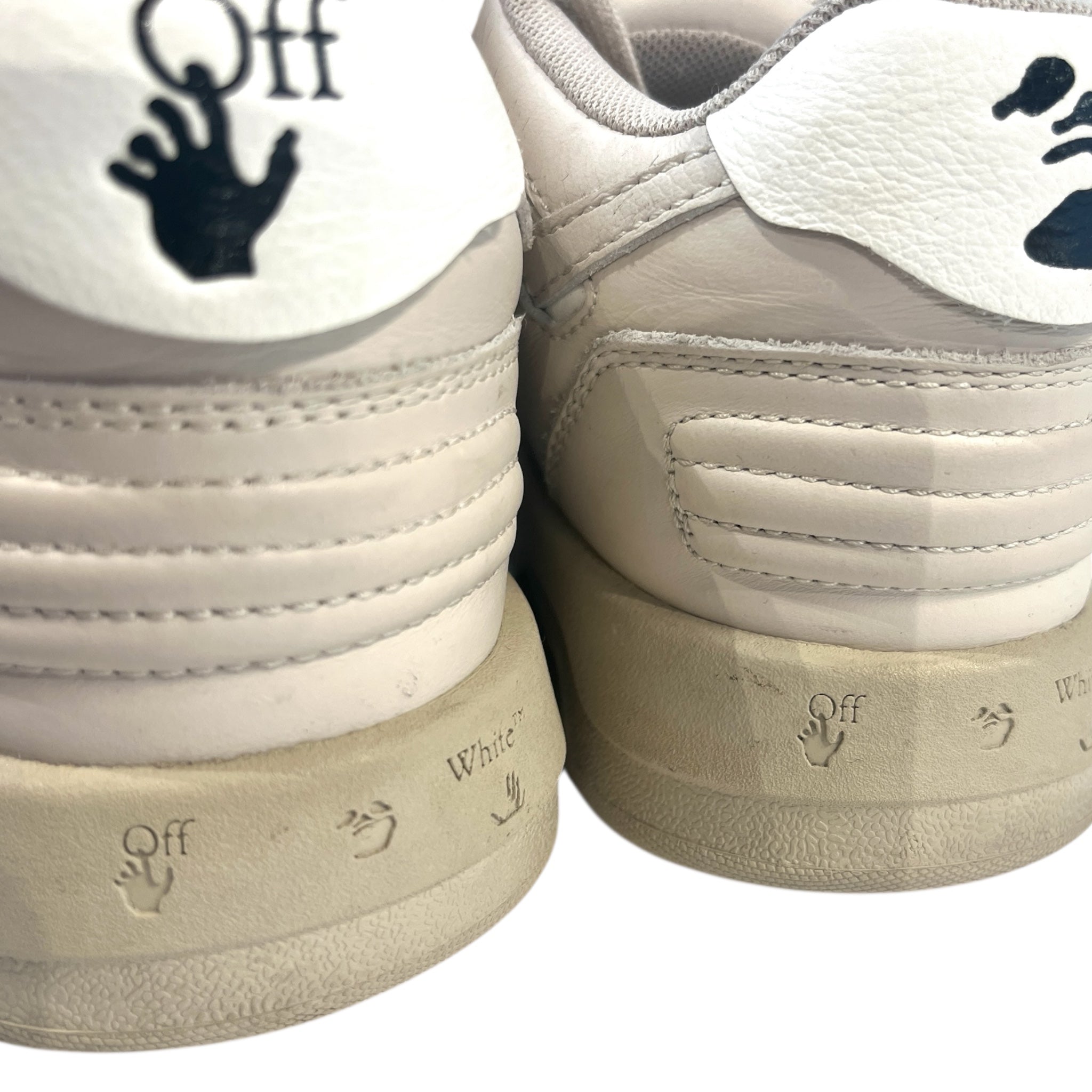 OFF-WHITE/Low-Sneakers/EU 36/Border/Leather/CRM/Out of Office Leather Panel view 5