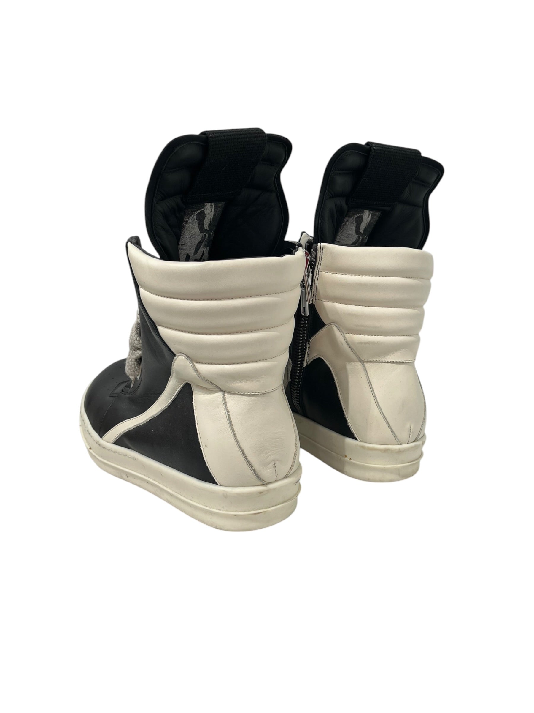 Rick Owens/Hi-Sneakers/EU 43/Leather/BLK/JUMBO LACE GEOBASKET view 2