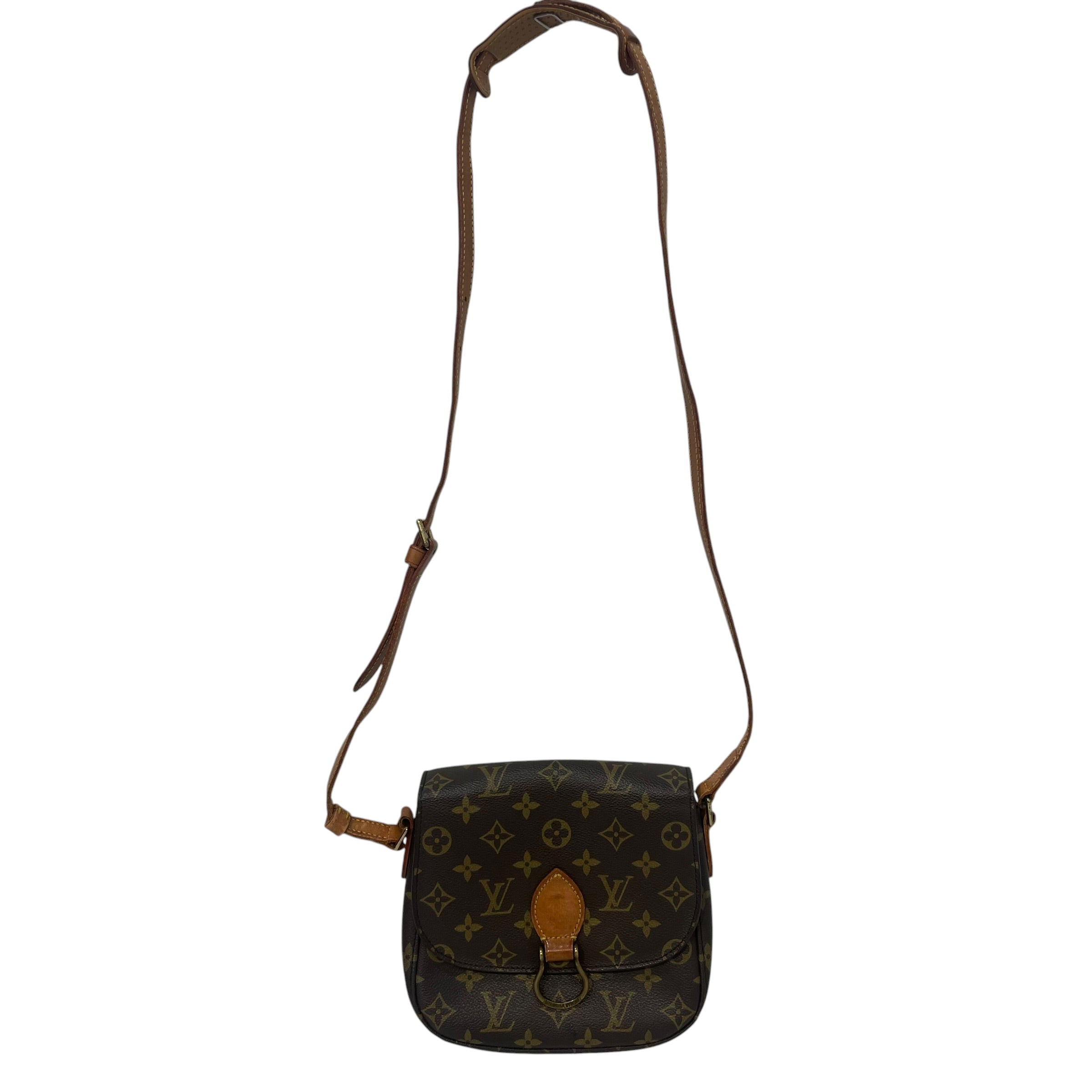 LOUIS VUITTON/Cross Body Bag/Monogram/Leather/BRW/saint cloud mini crossbody view 1