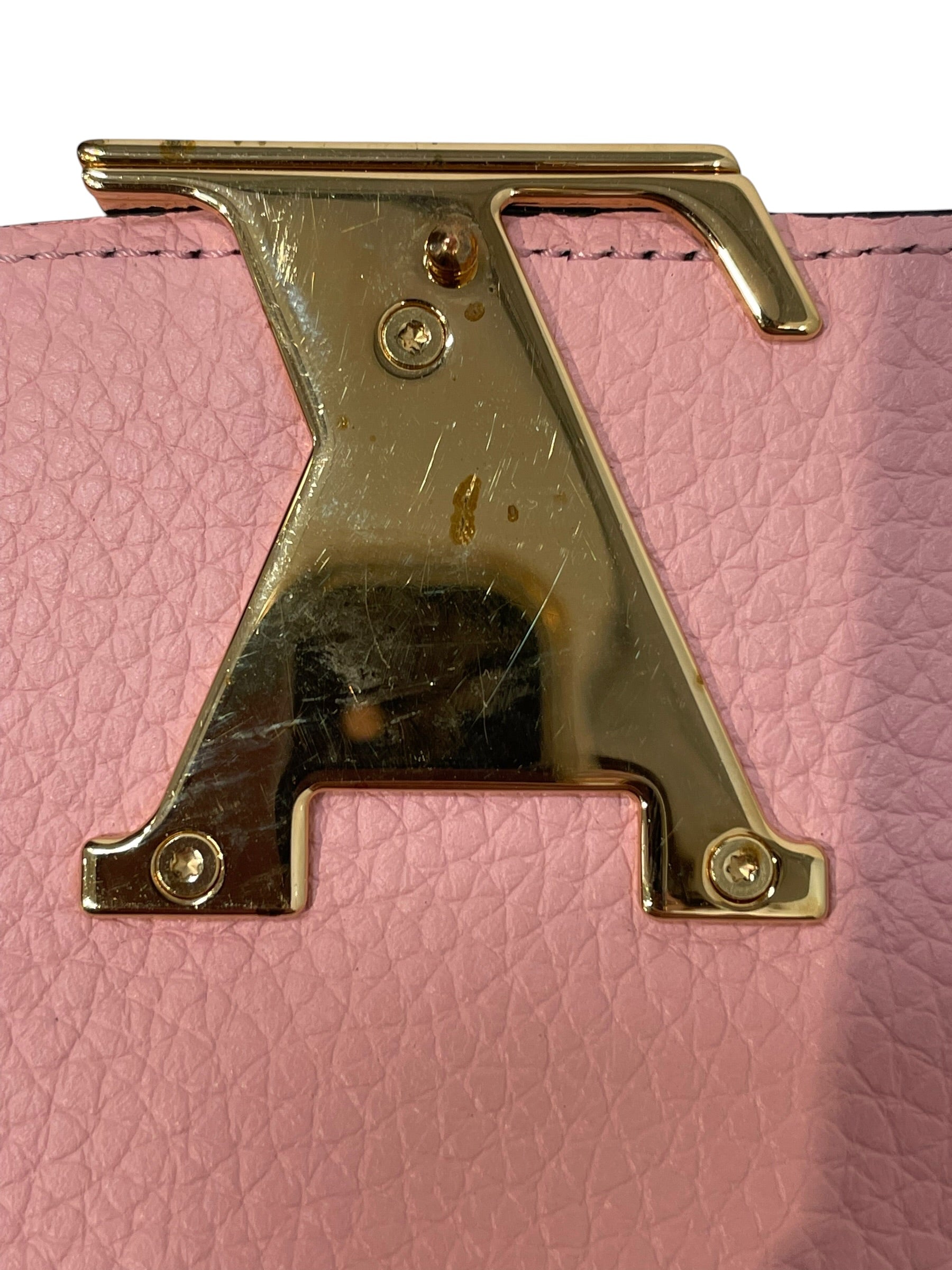 LOUIS VUITTON/Long Wallet/Leather/BLK/L's/taurillon leather capucines view 8