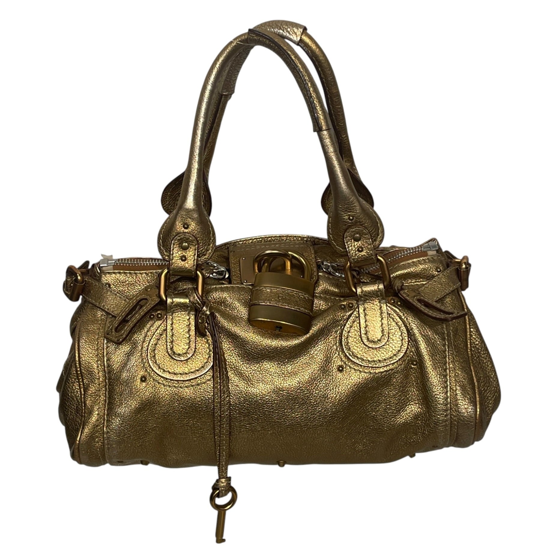 Chloe/Bag/Leather/GLD/PADDINGTON/GOLD ALLOVER view 1
