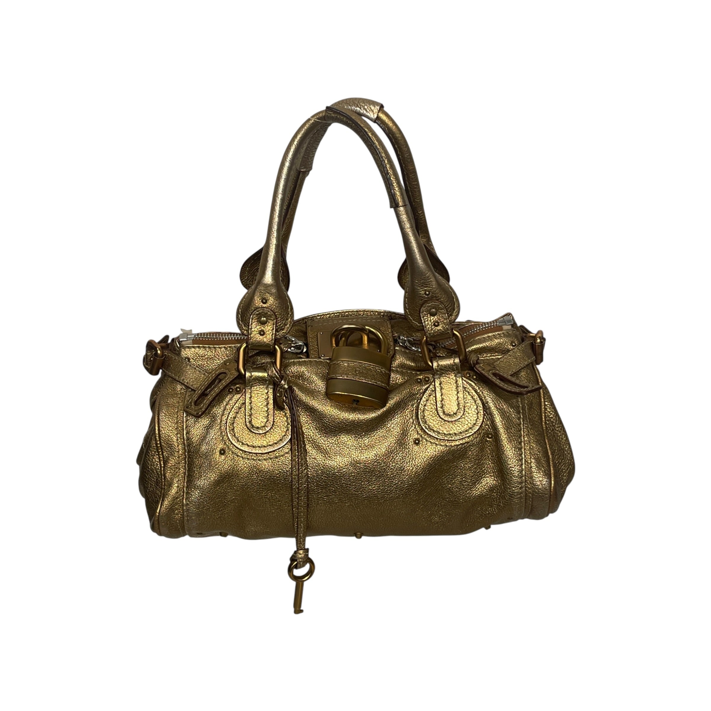 Chloe/Bag/Leather/GLD/PADDINGTON/GOLD ALLOVER view 1