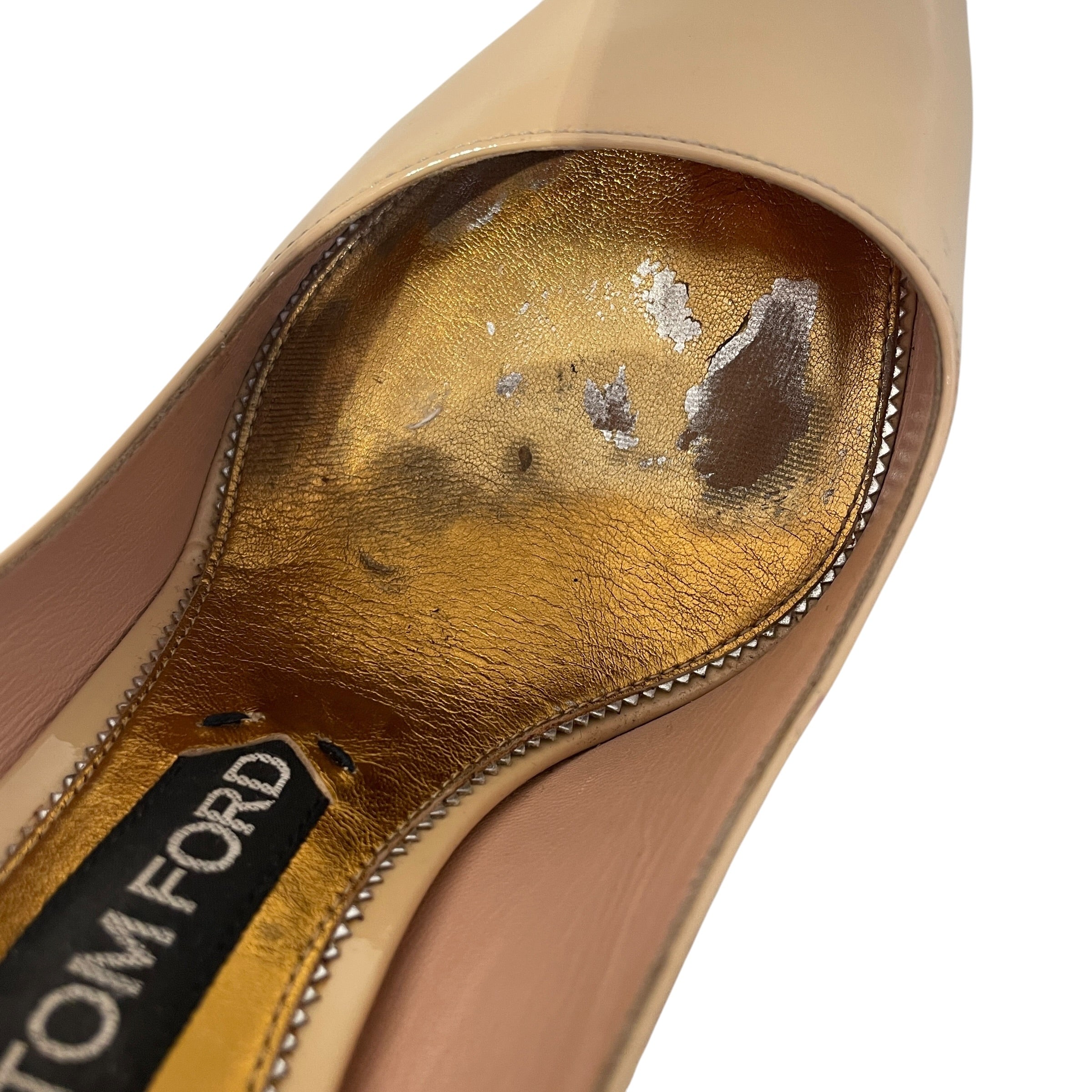 TOM FORD/Heels/US 7.5/Leather/BEG/Patent Leather Pump view 13