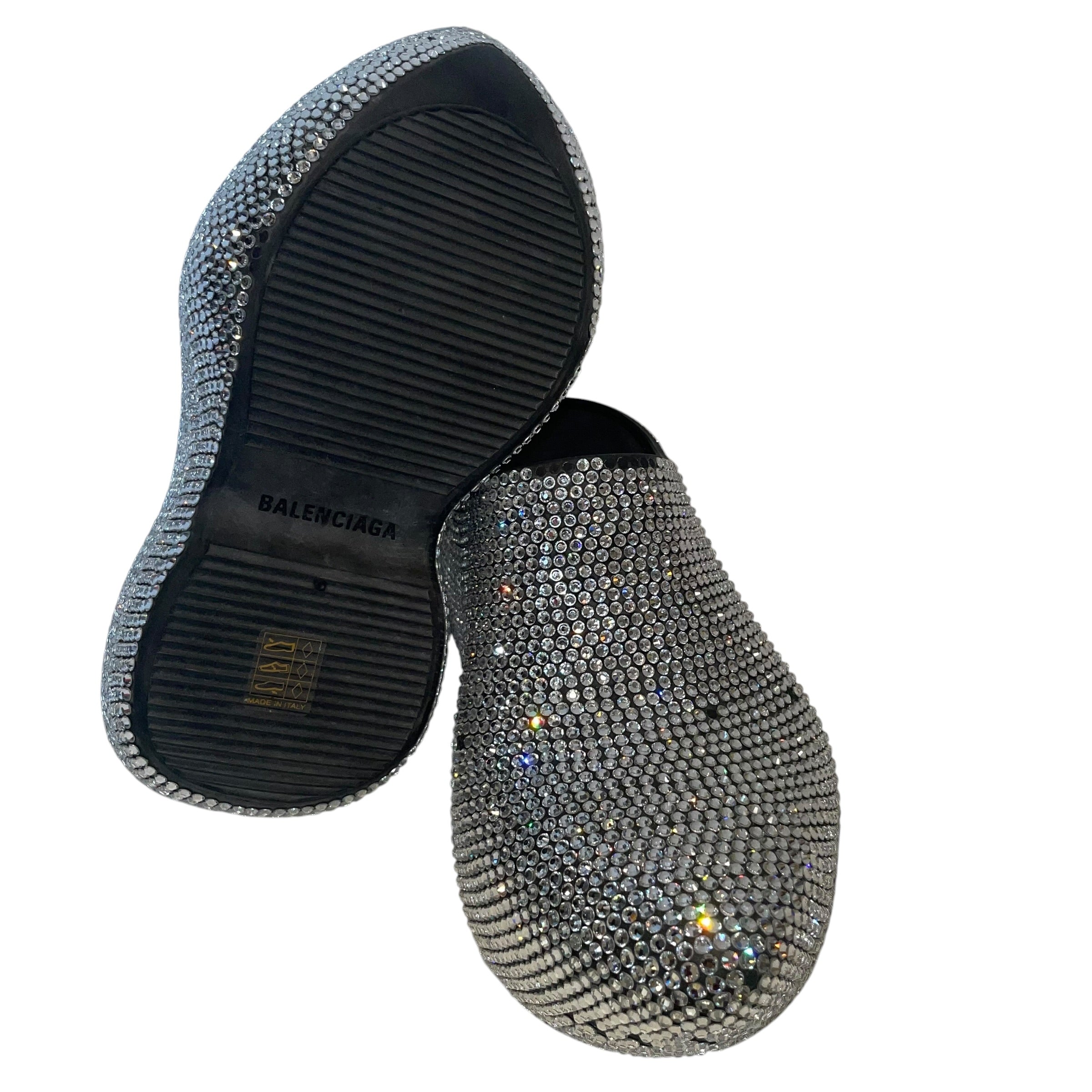BALENCIAGA/Shoes/EU 38/Glitter/SLV/gem techno clogs view 3