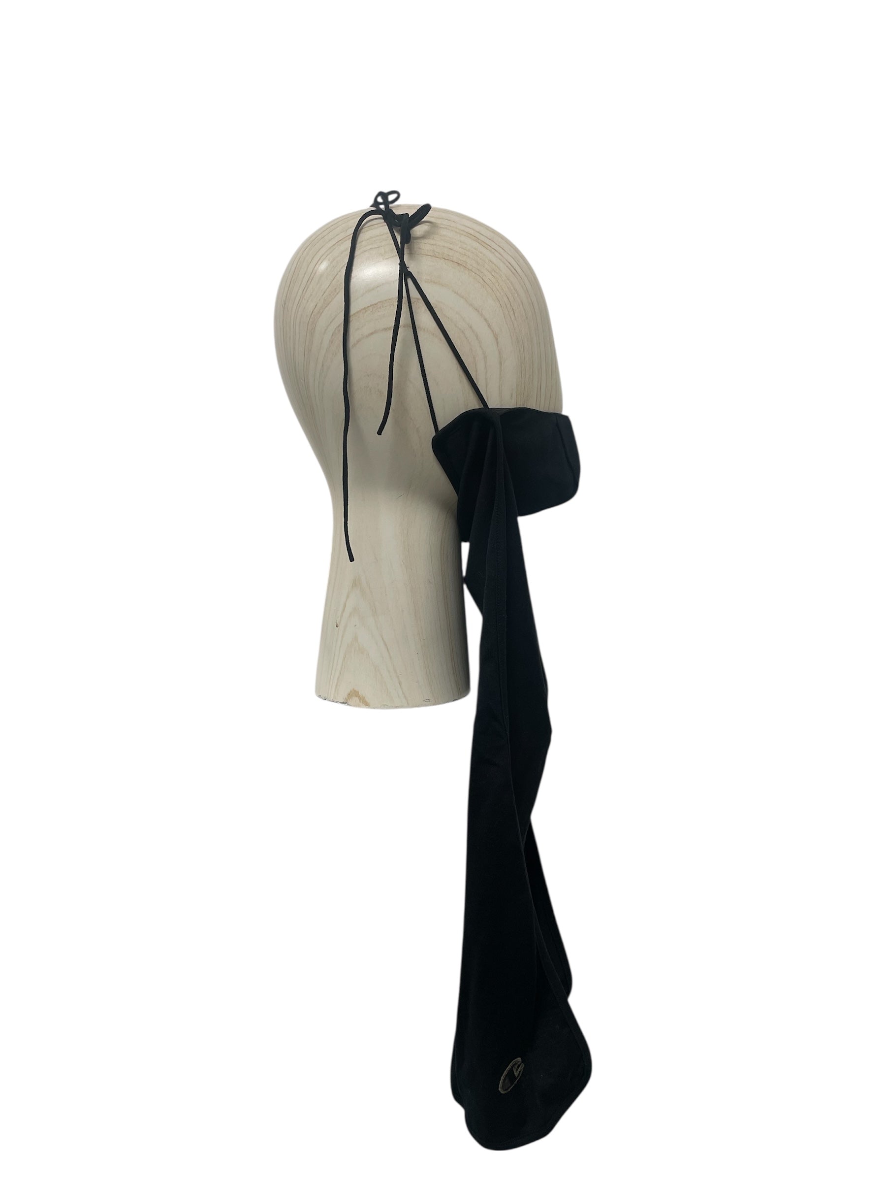 Rick Owens/Cotton/BLK/RICK O LONG MASK view 2