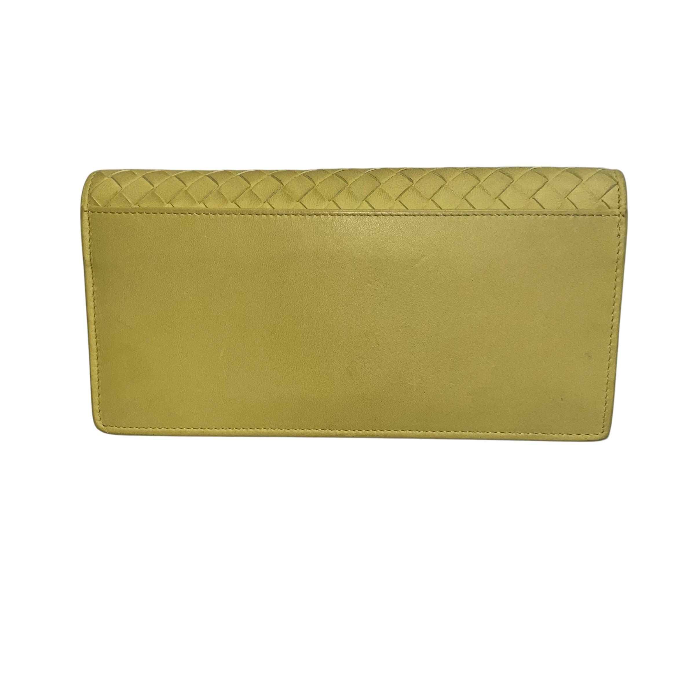 BOTTEGA VENETA/Cross Body Bag/Leather/YEL/NAPA INTRECCIATO/CROSSBODY view 2
