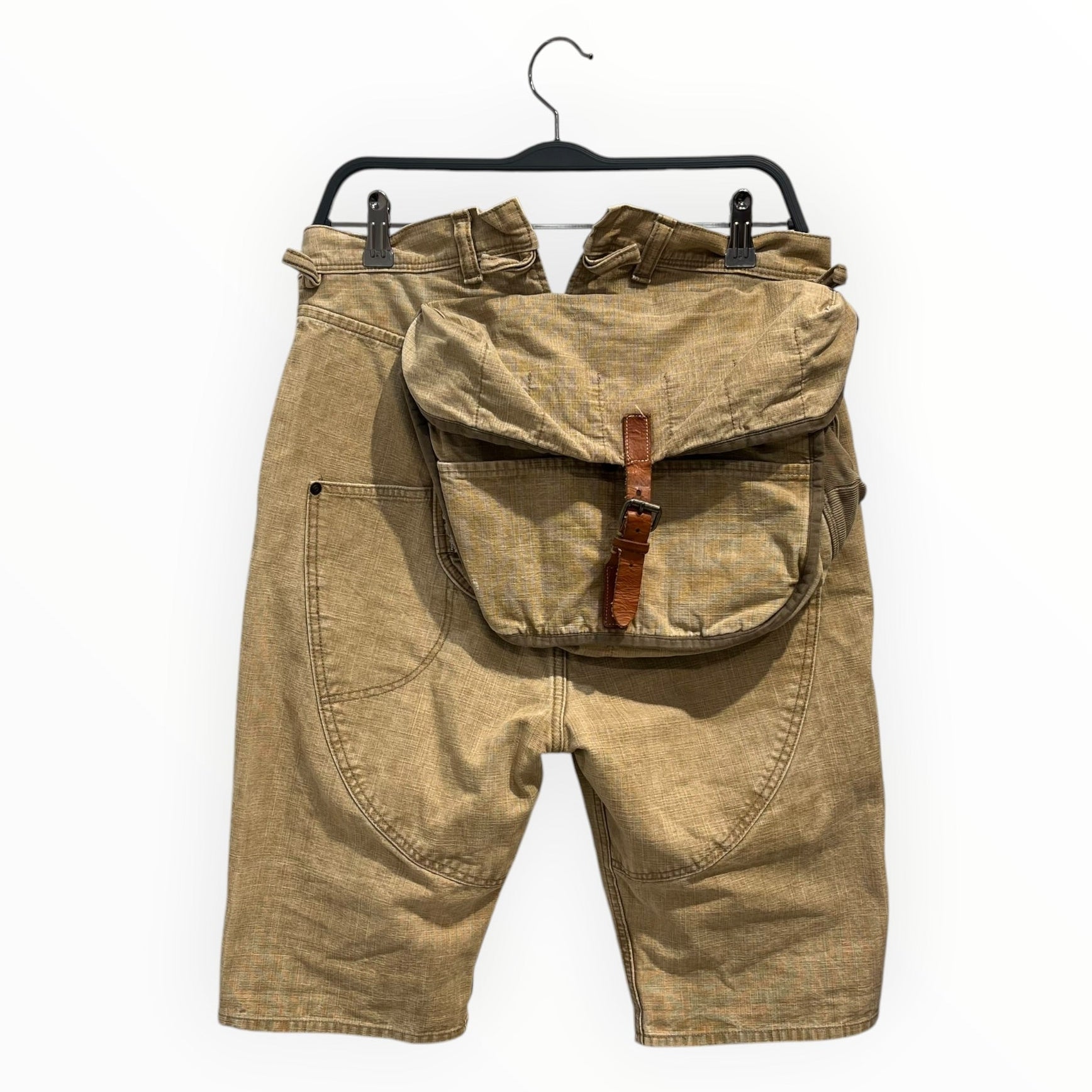 KAPITAL/Shorts/2/Cotton/BEG/CLASP CLOSURE BIG POUCH BACK view 2
