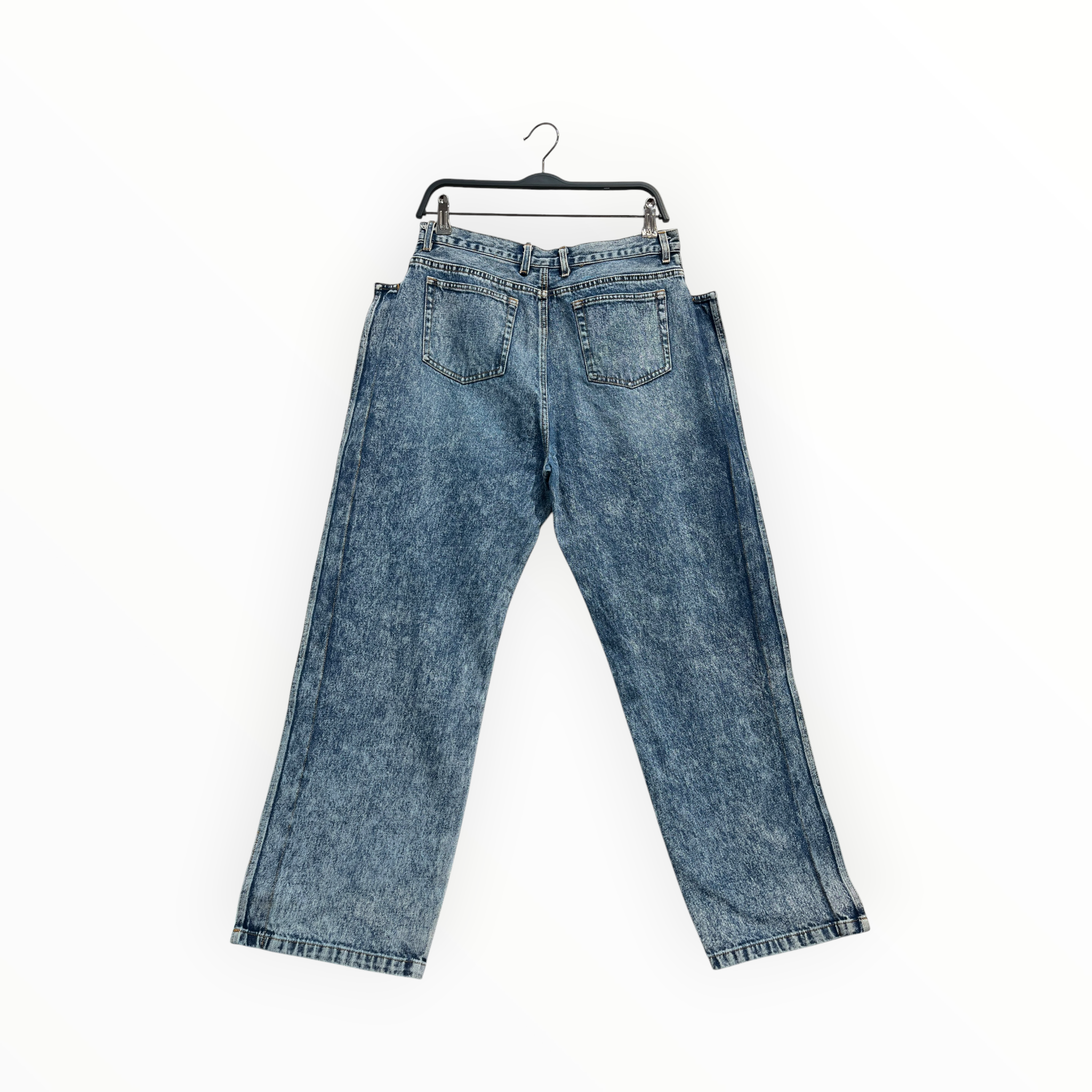 Maison Margiela/Bottoms/28/Cotton/BLU/aciud wash view 3