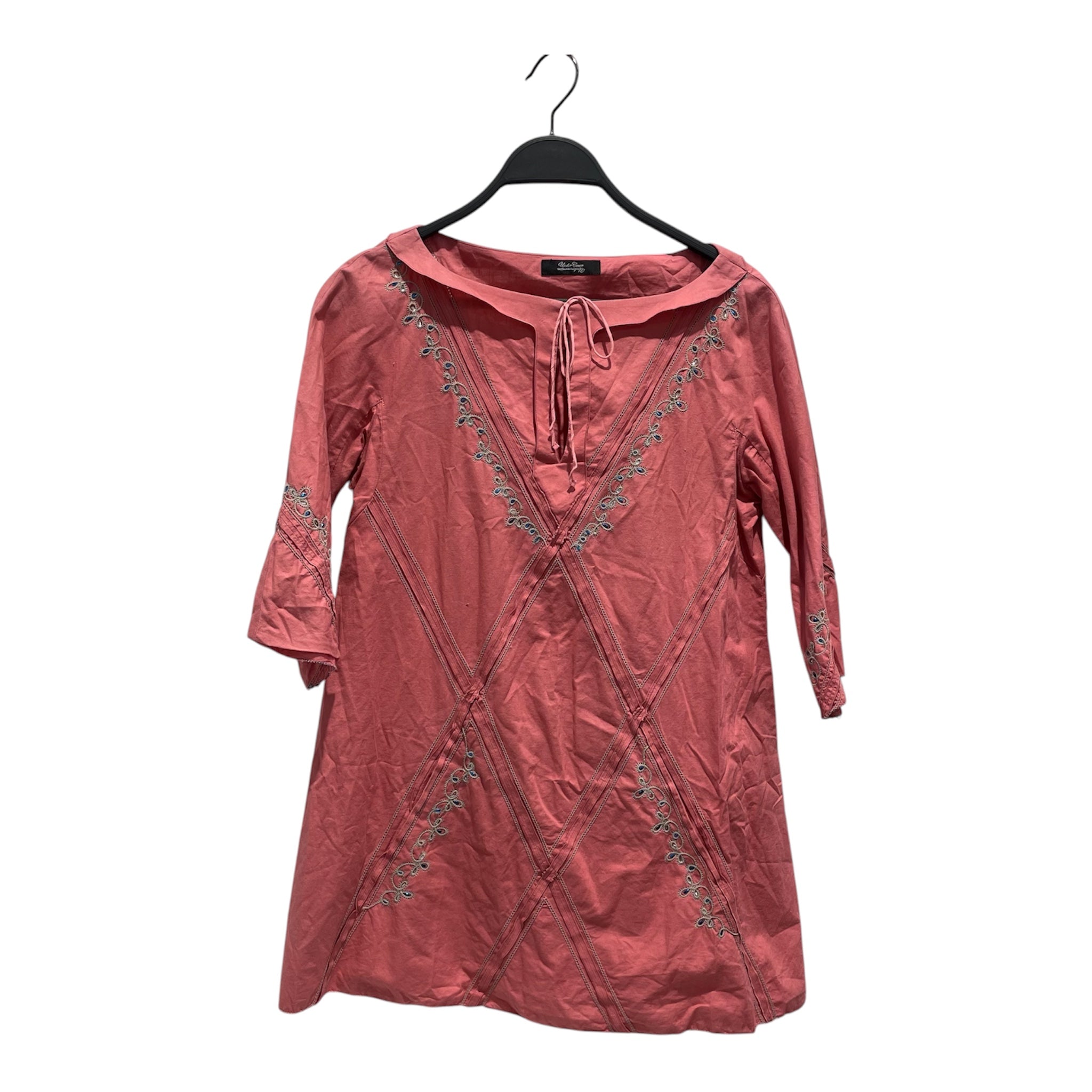 UNDERCOVERISM/Blouse/1/Cotton/PNK/Pullover/3/4 SLEEVE BEADED EMBRIODERED view 1