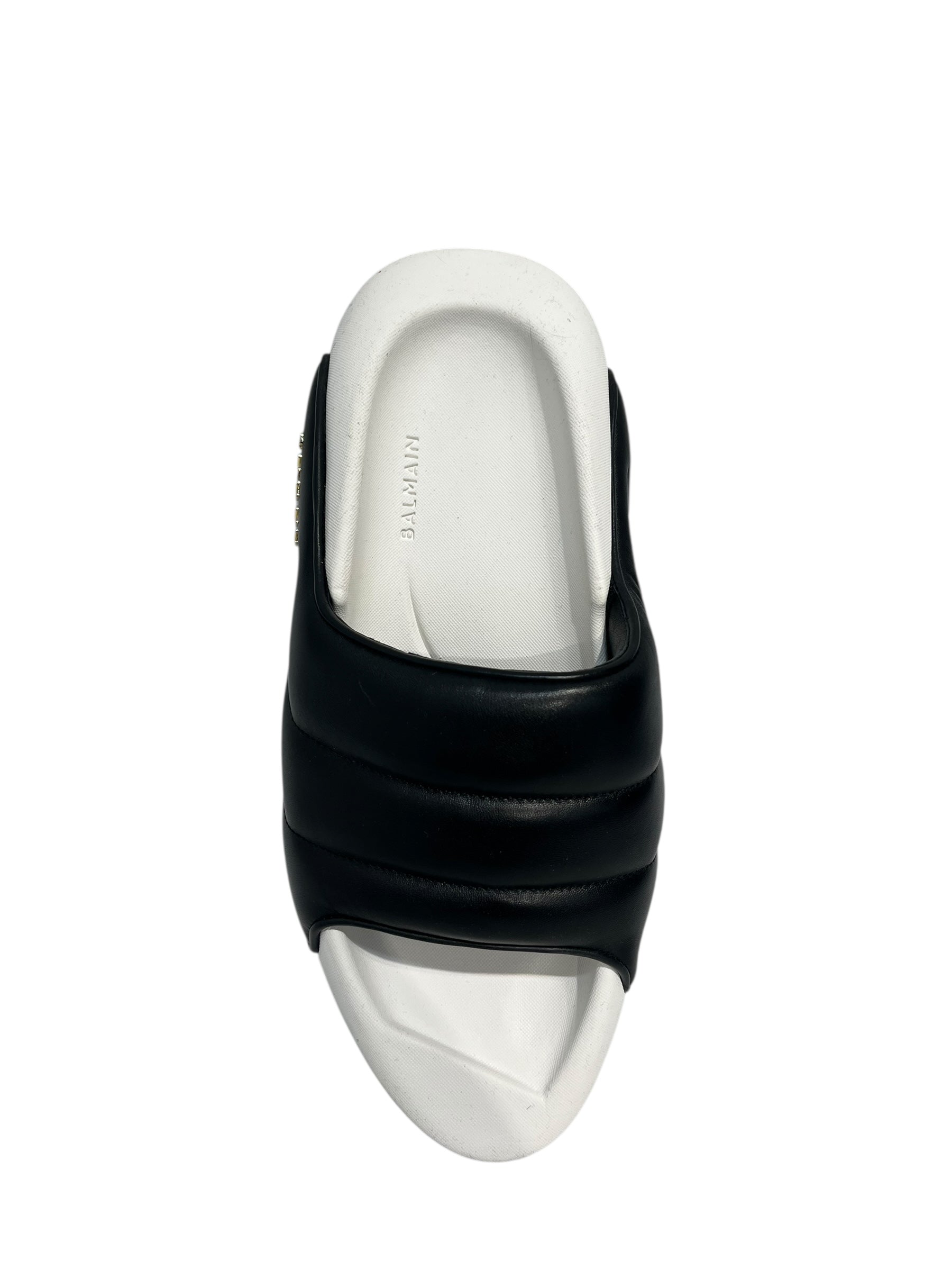 BALMAIN/Shoes/US 10/Leather/WHT/BOAT LOOK BLK TOP view 3