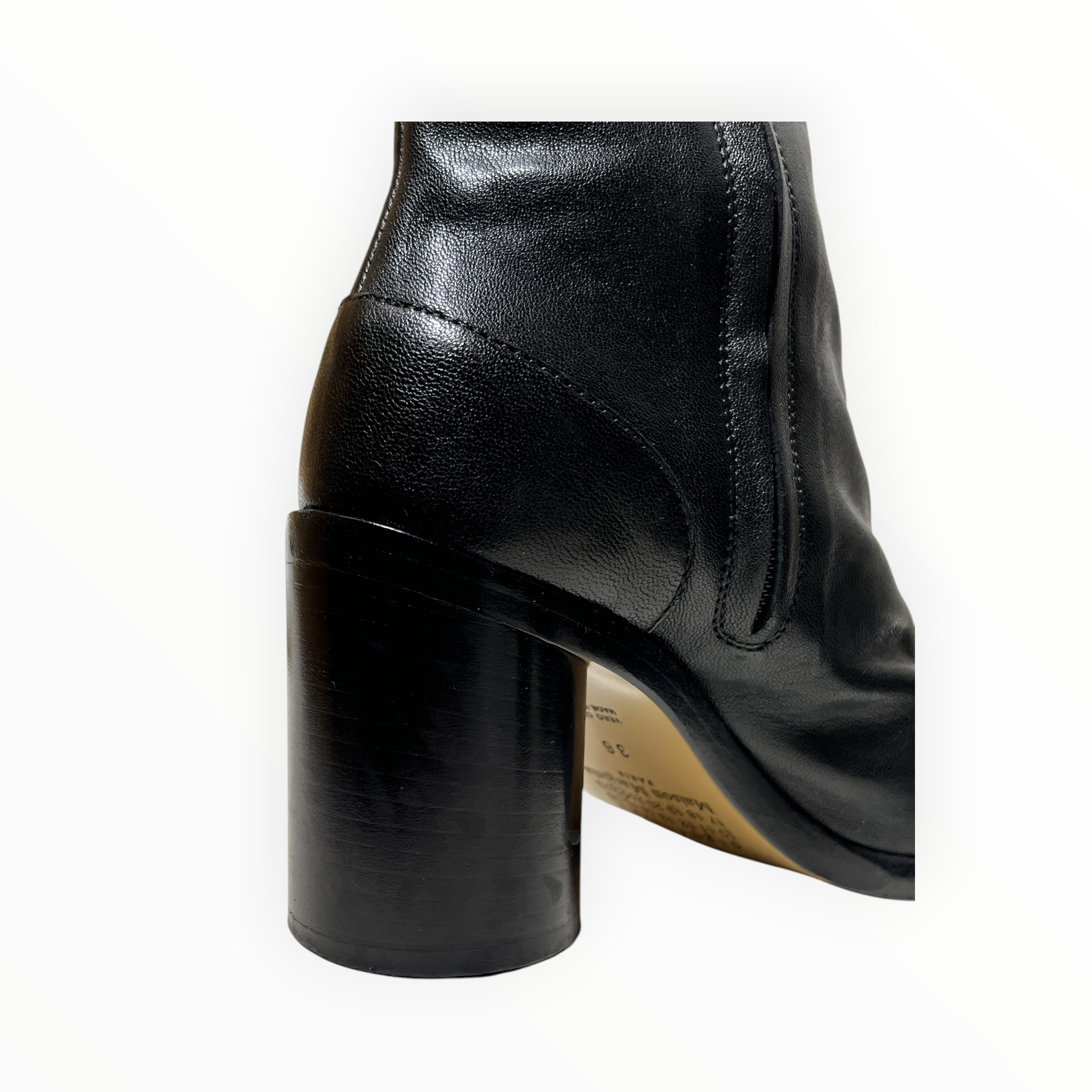 Maison Margiela/Dress Shoes/US 6/Leather/BLK/Tabi Long Boots view 7