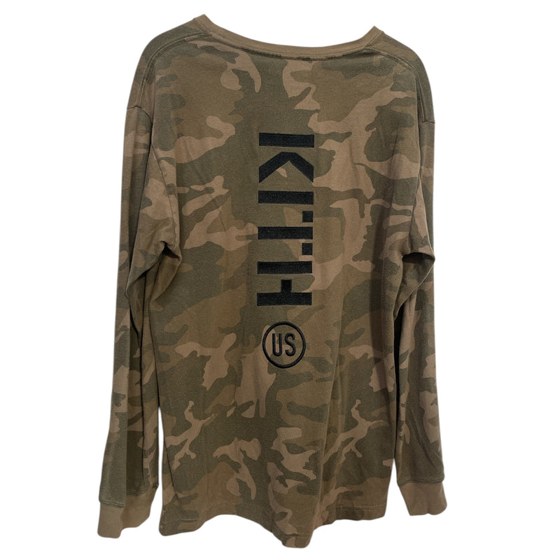 KITH/LS T-Shirt/L/Cotton/MLT/Camouflage/camo kith logo