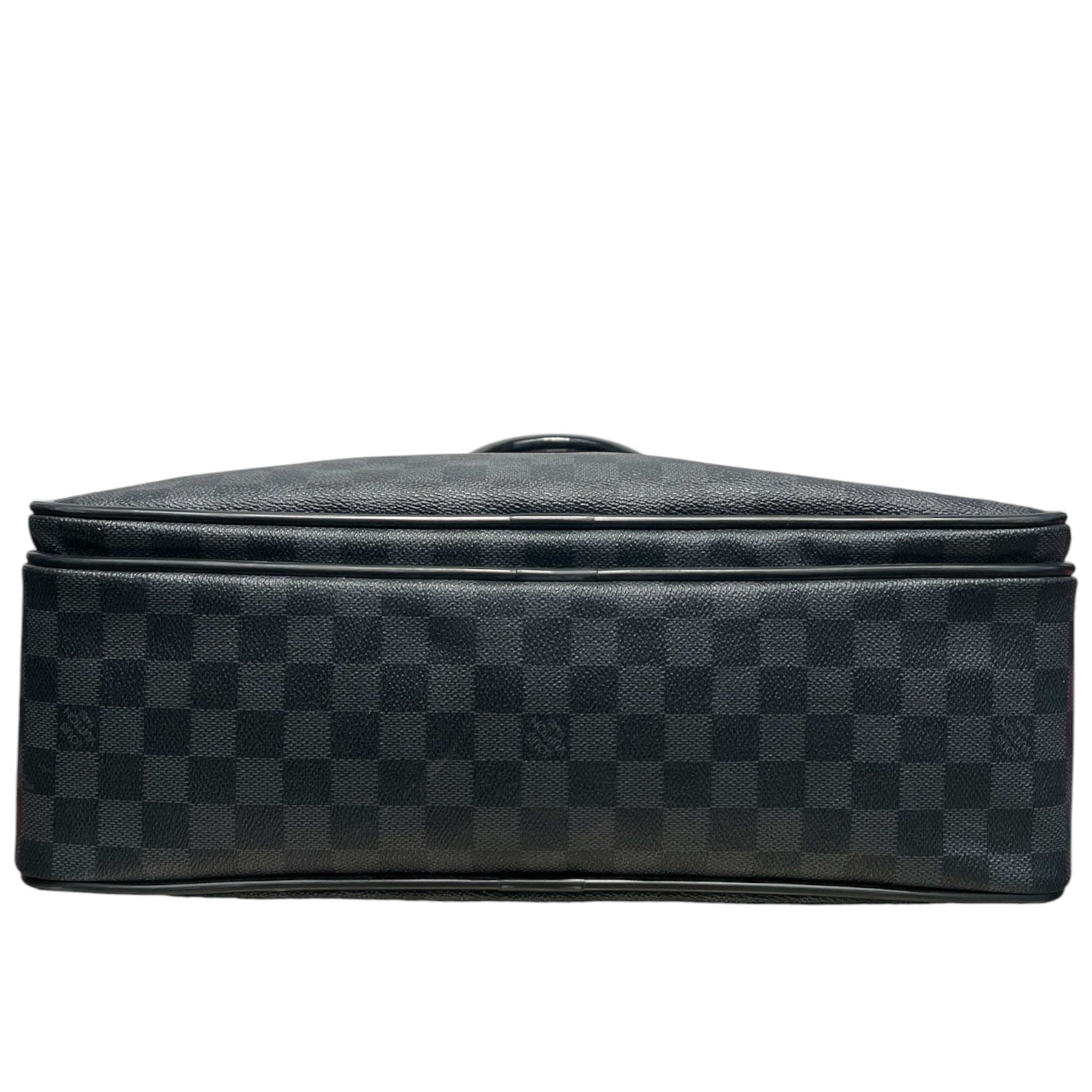 LOUIS VUITTON/Luggage/All Over Print/Leather/BLK/LAPTOP TRAVEL BAG view 3