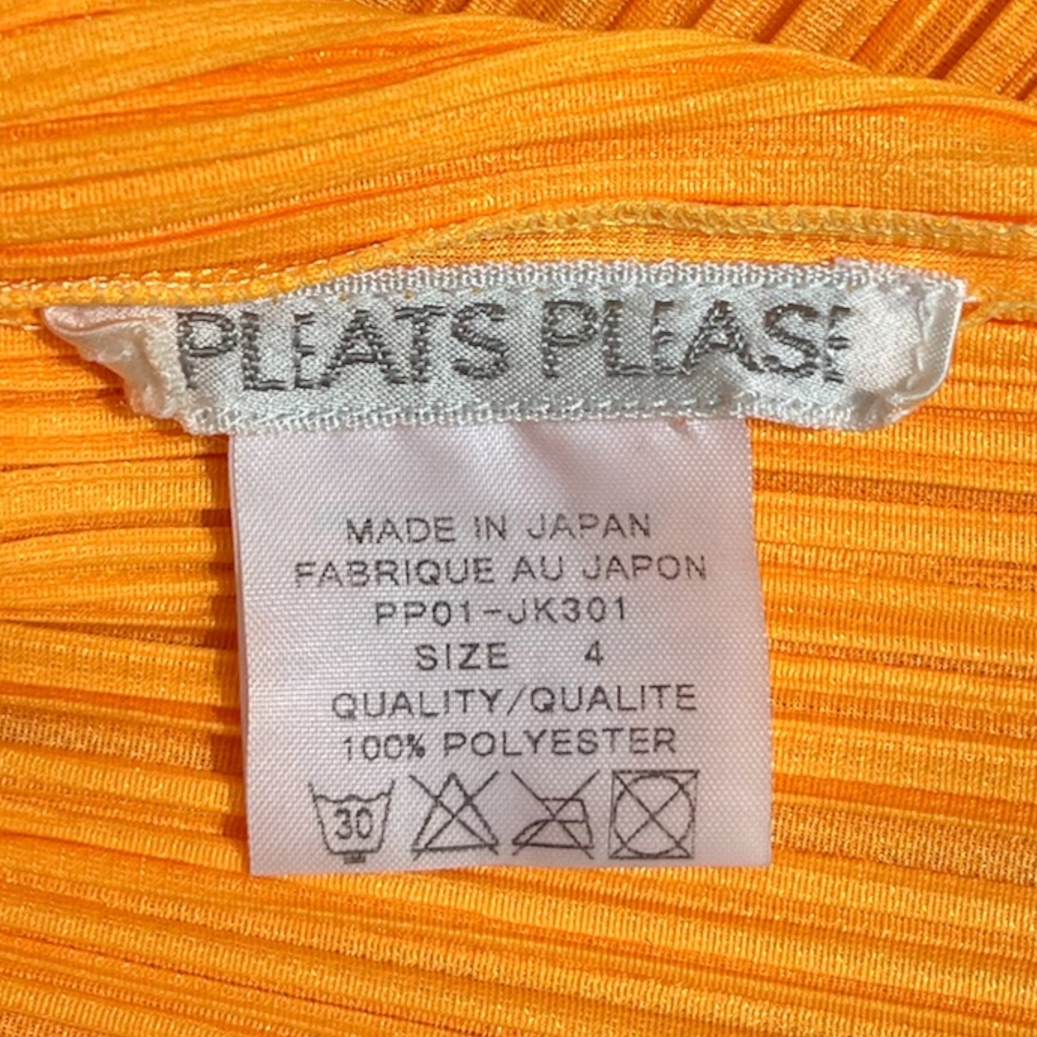 PLEATS PLEASE ISSEY MIYAKE/SL Blouse/4/Polyester/YEL/SIDE SLITS view 3