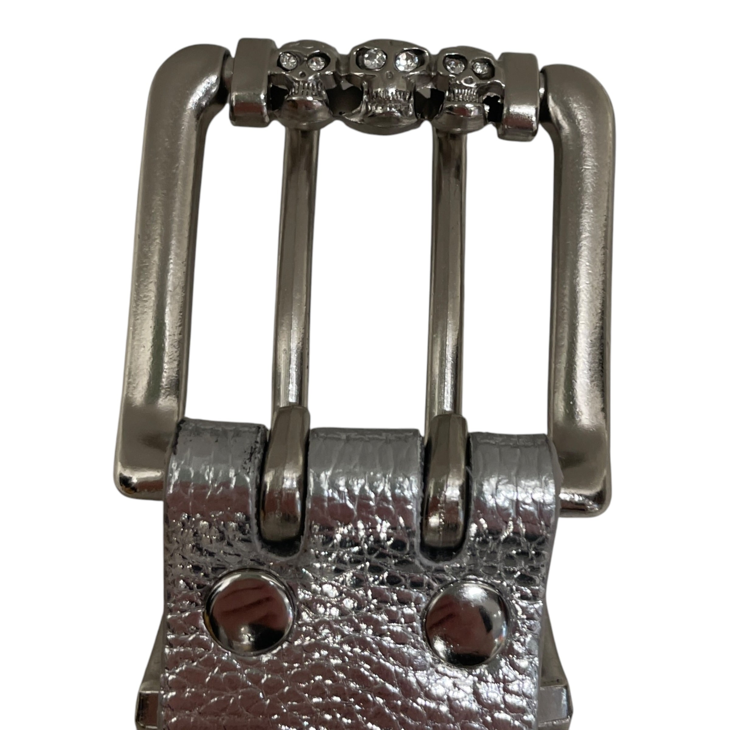 STOLEN ARTS/Belt/All Over Print/SLV/SILVER SKULL ROLLER BELT view 5