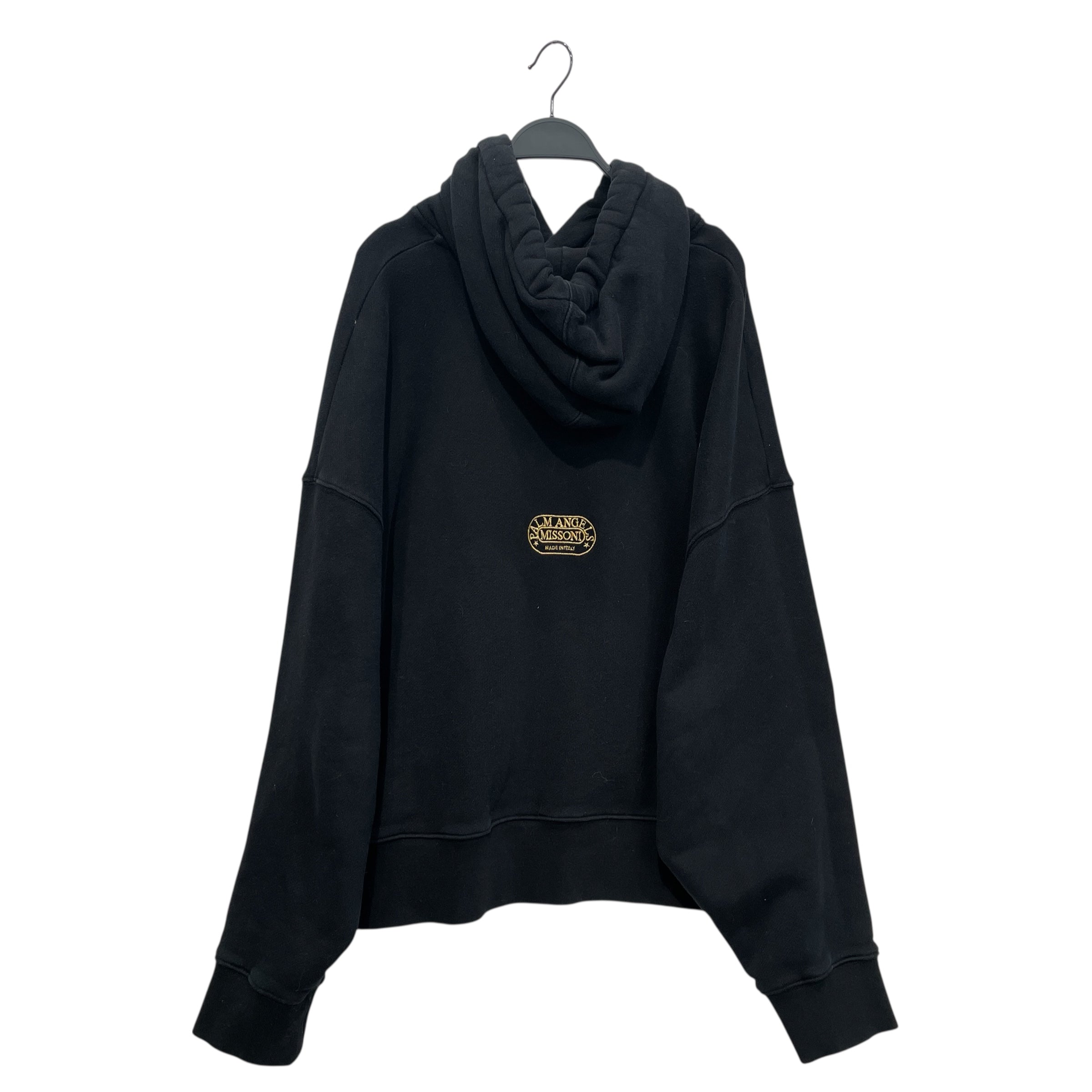 Palm Angels/MISSONI/Hoodie/XL/Cotton/BLK/DOUBLE CORD / GOLD EMBROIDERY view 2