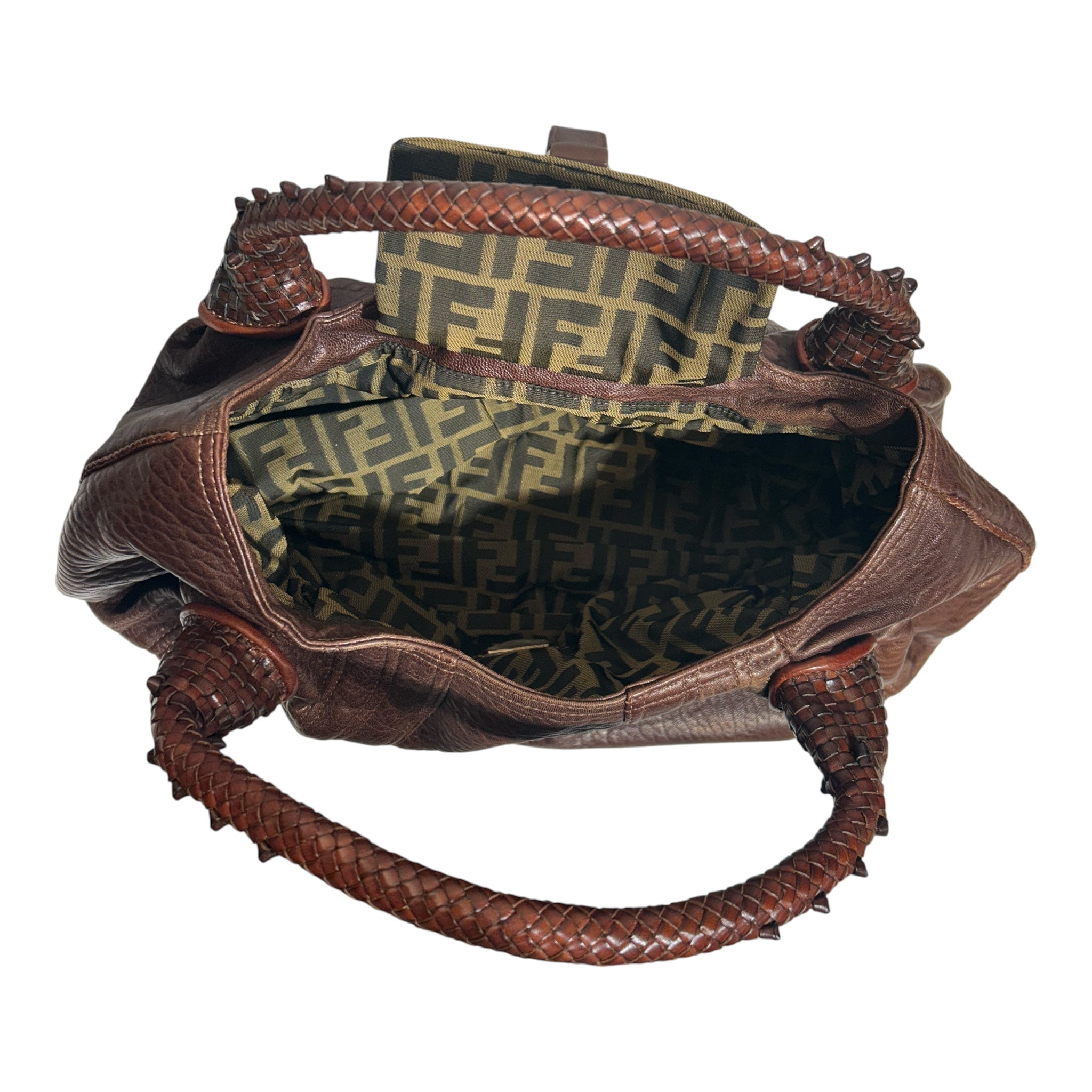 FENDI/Hand Bag/Leather/BRW/Spy Bag view 4
