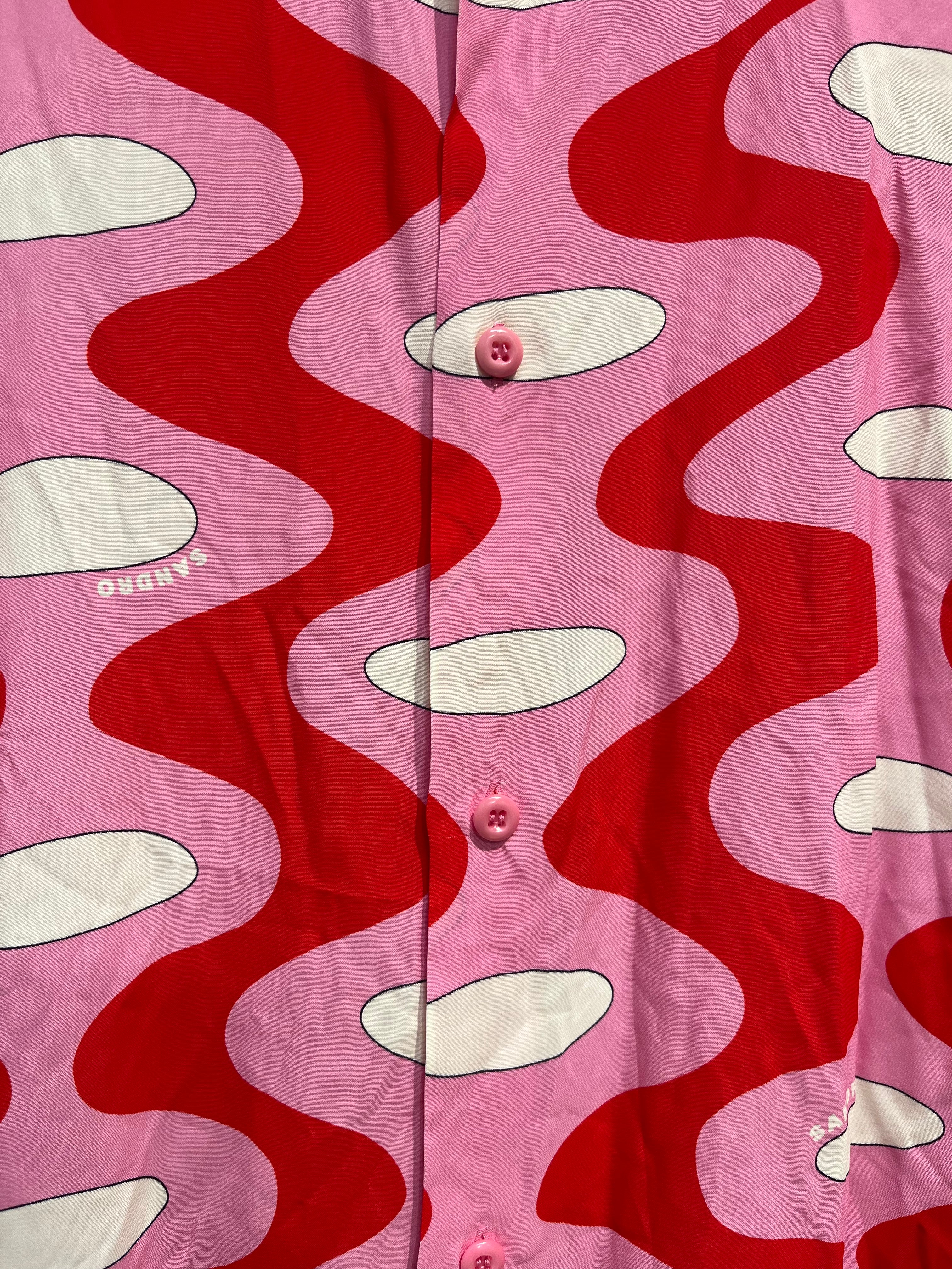 sandro/SS Shirt/XXL/PNK/Dress/All Over Print/ VISCOSE view 5