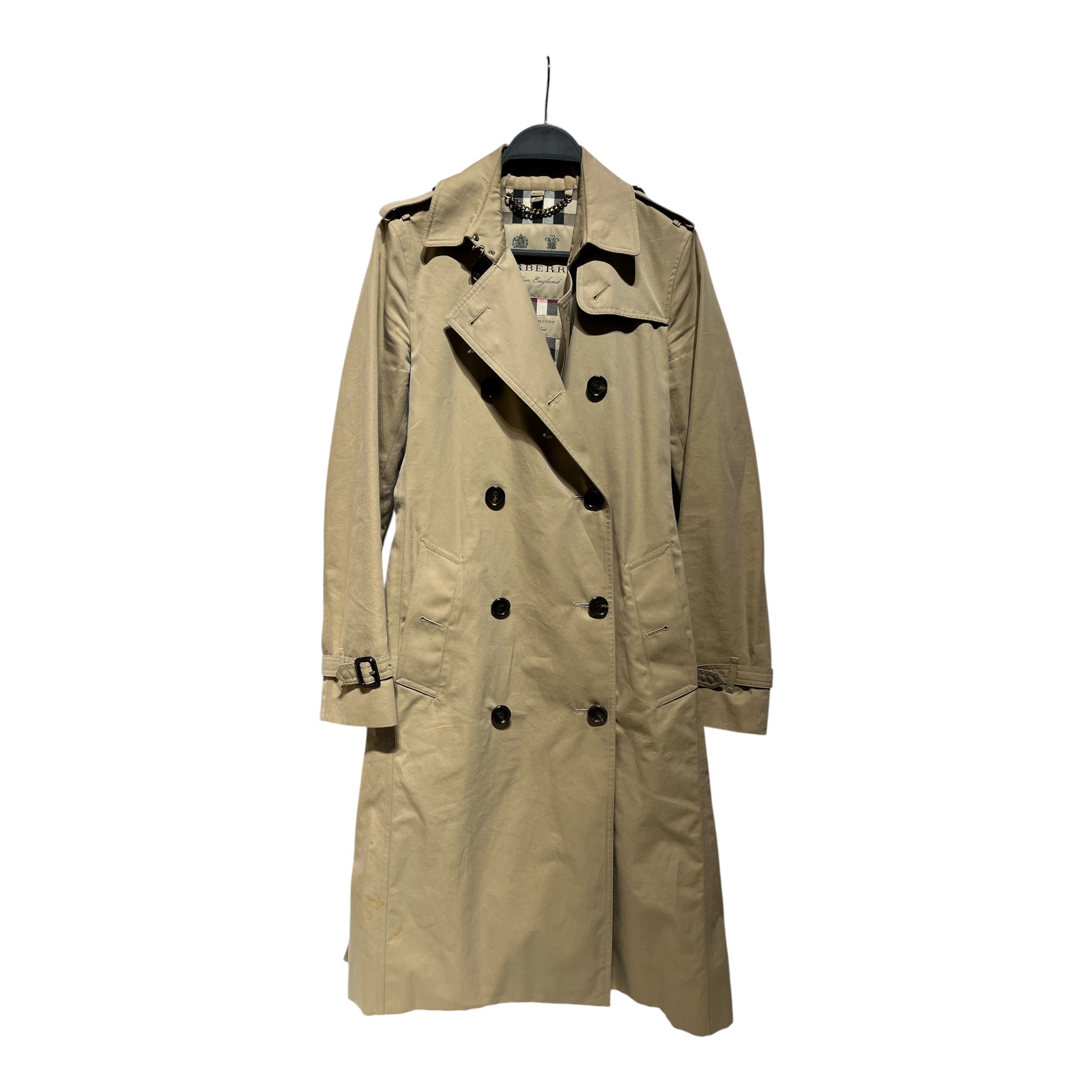 BURBERRY LONDON/Trench Coat/4/Cotton/BEG/KENSINGTON (GOLD ACCENTS) view 1