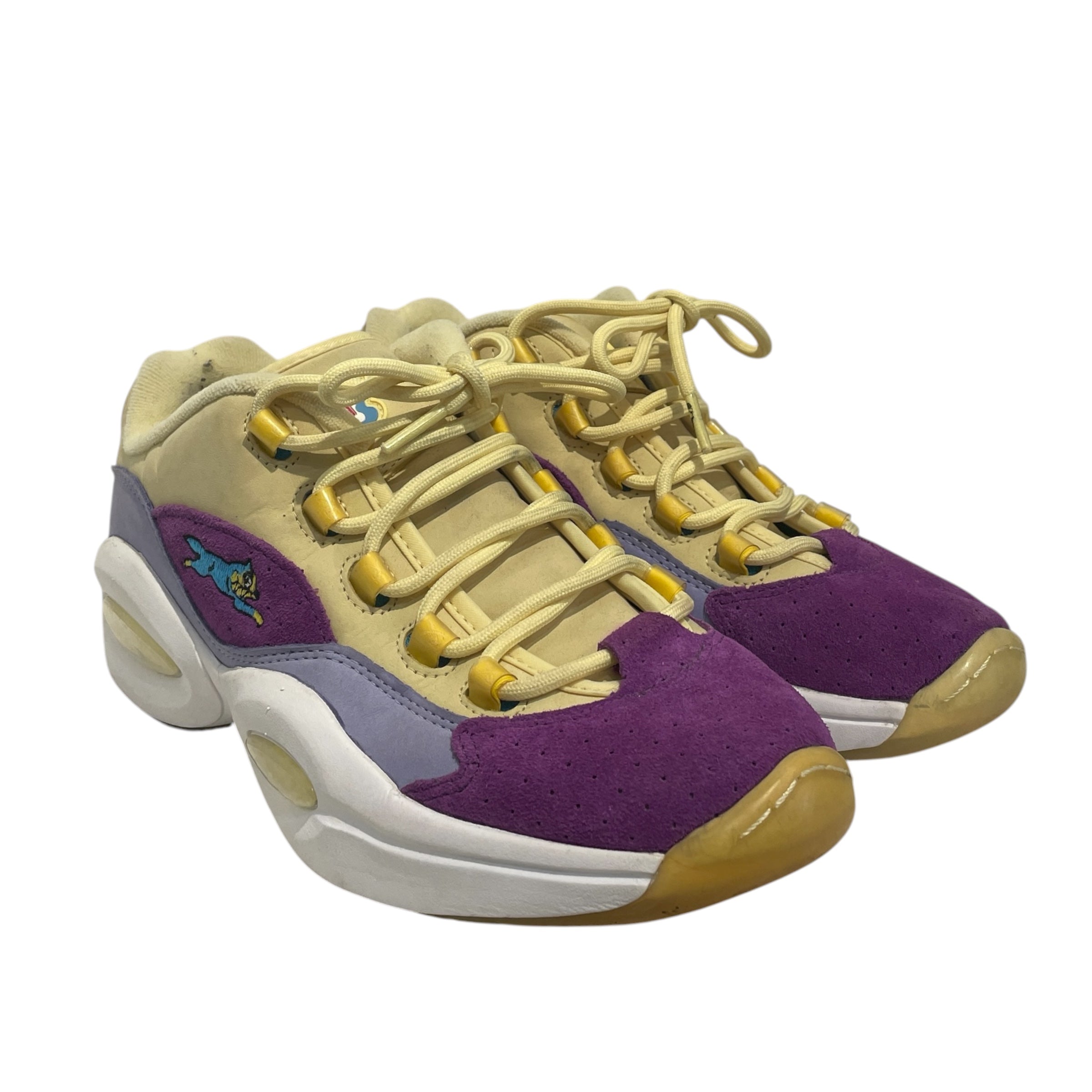 Reebok/ICE CREAM/Low-Sneakers/US 8/Leather/YEL/ view 1