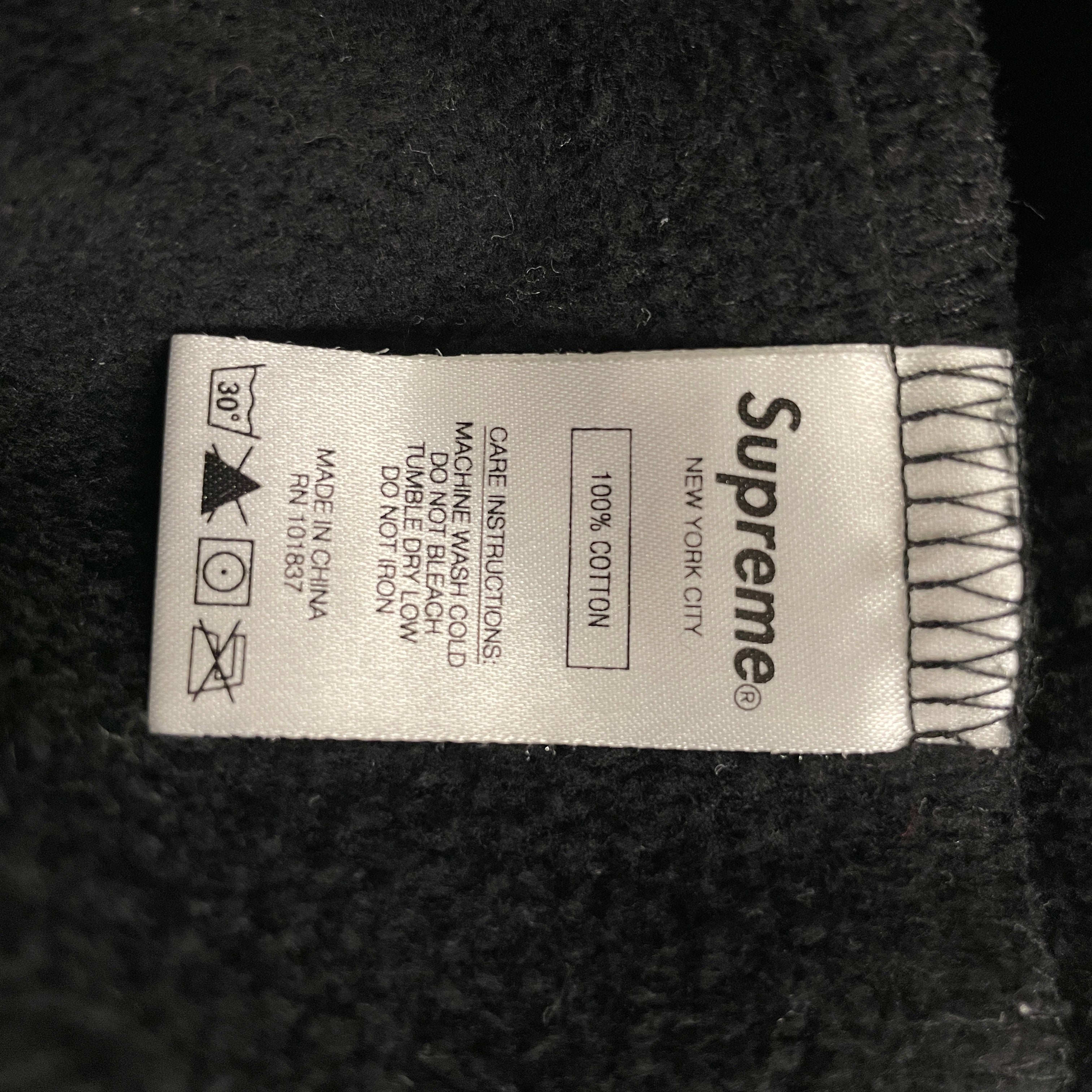 Supreme/Sweater/L/Cotton/BLK/SUPREME LARGE PATCH ARCH LOGO view 4