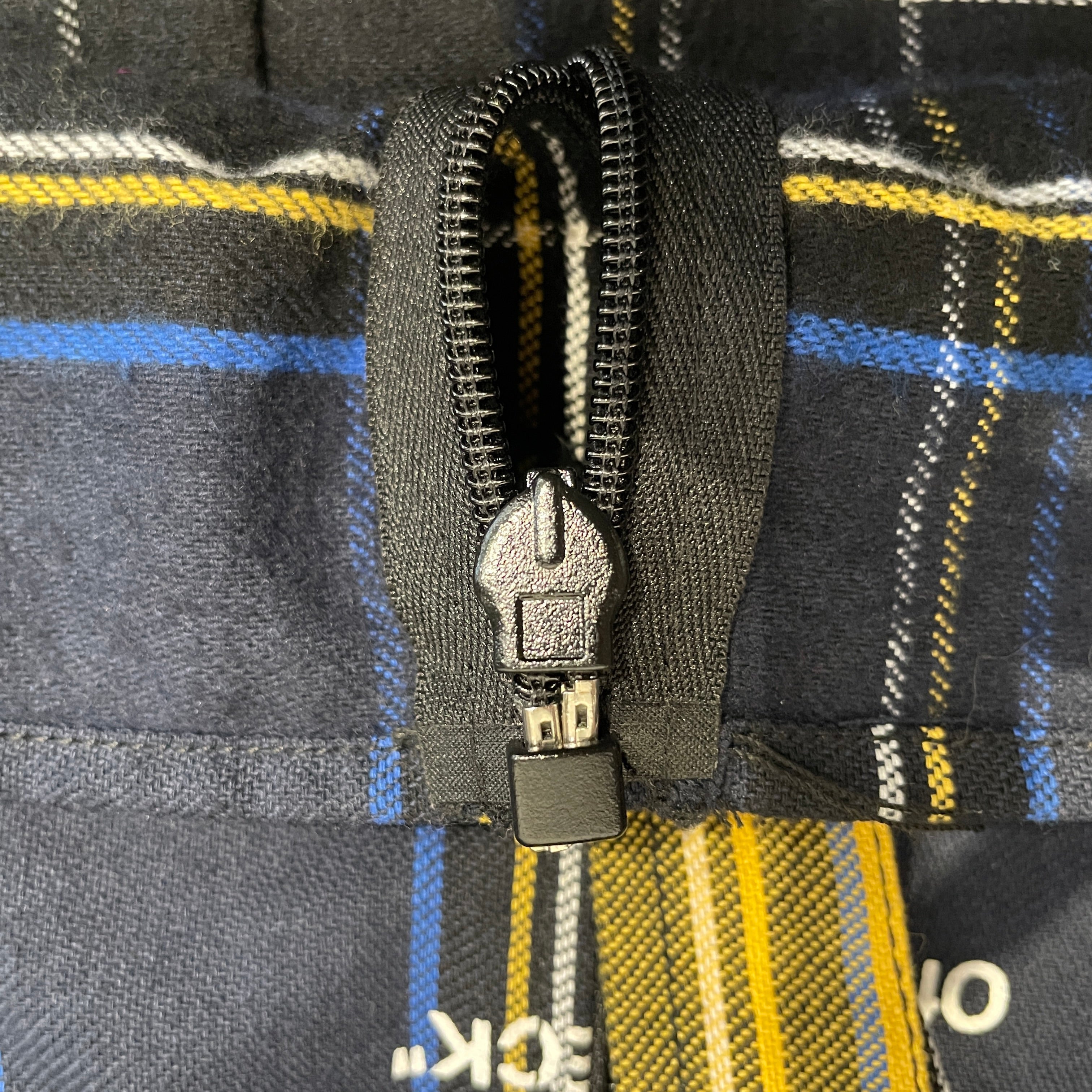 OFF-WHITE/Flannel Shirt/M/Cotton/BLU/Plaid/OFF WHITE ZIP FLANNEL view 6